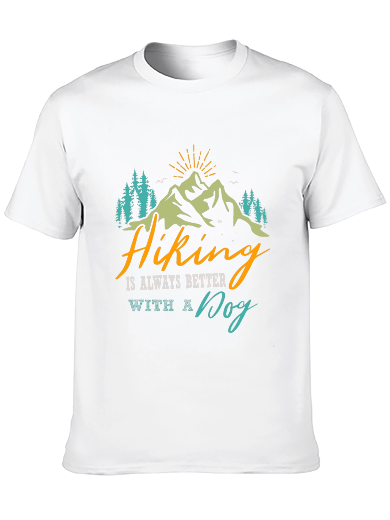 Hiking With a Dog Graphic Tee