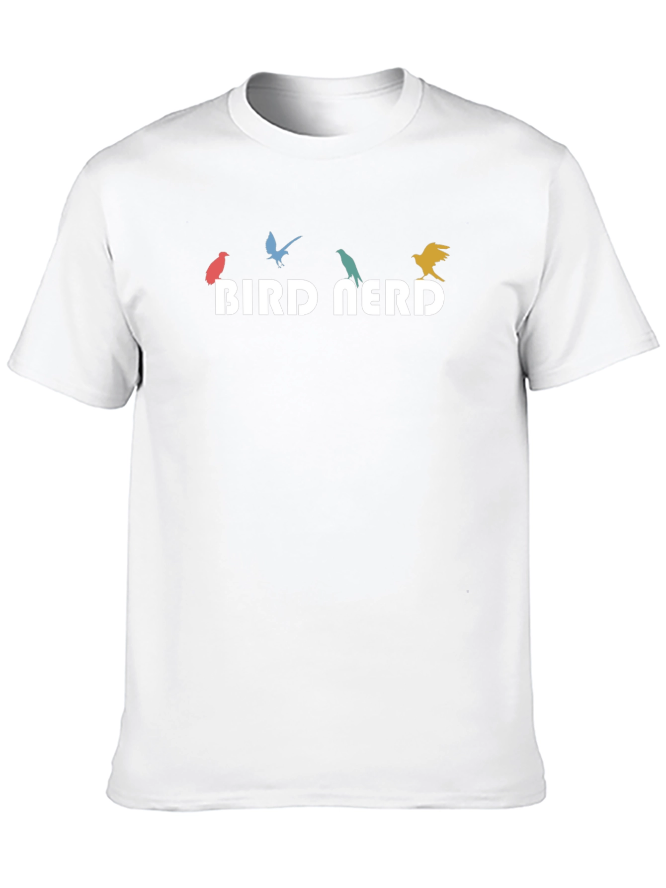 Bird Nerd Graphic Tee - Mens Crew Neck T-Shirt