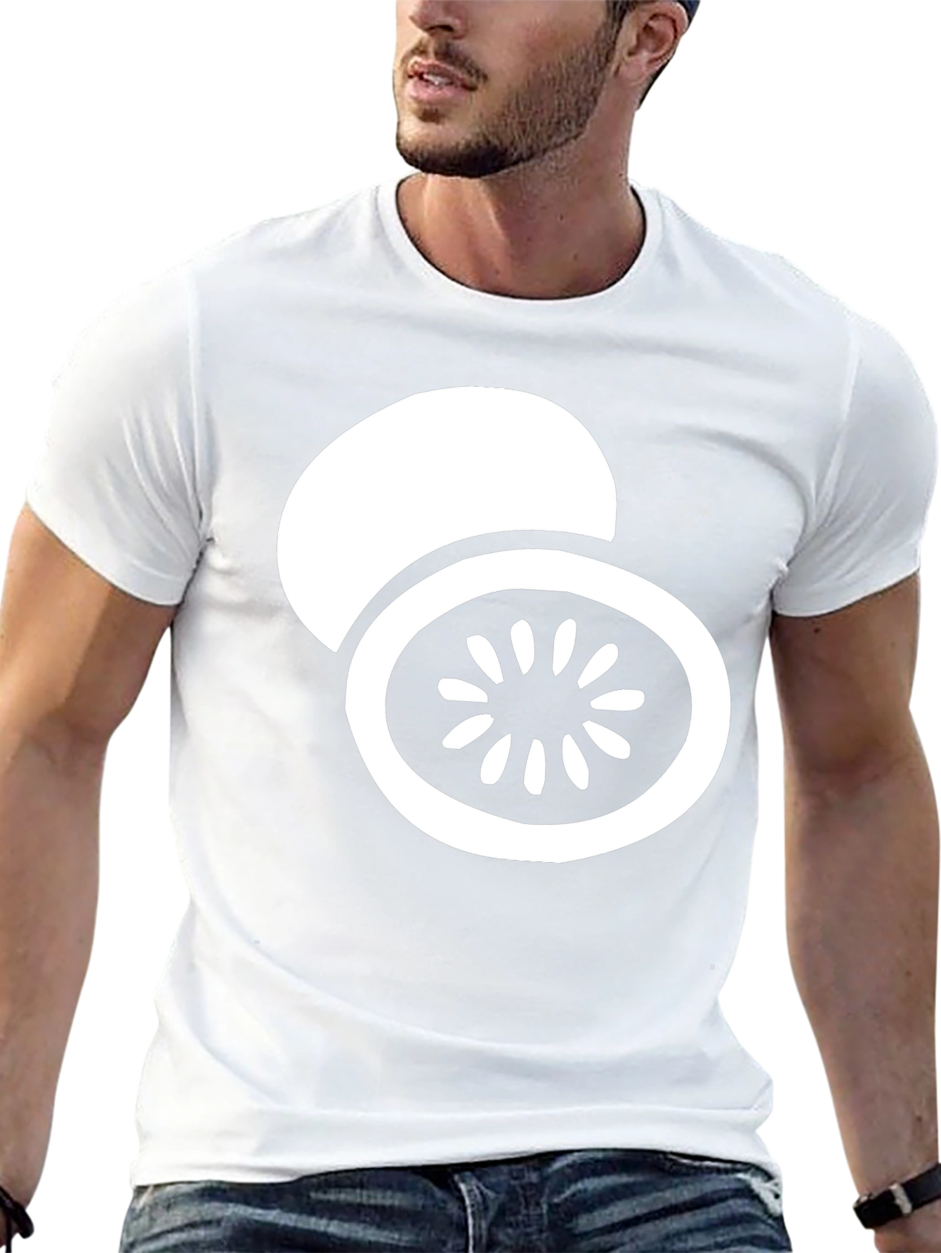 Kiwi Graphic Tee - Black Cotton Casual Shirt