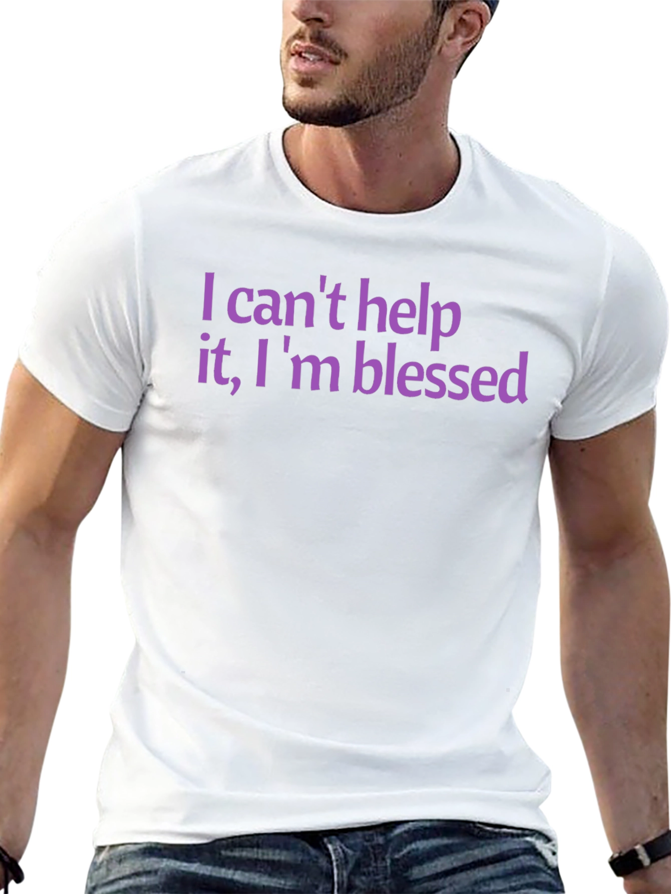 Blessed Graphic Tee - Soft Cotton Crew Neck T-Shirt