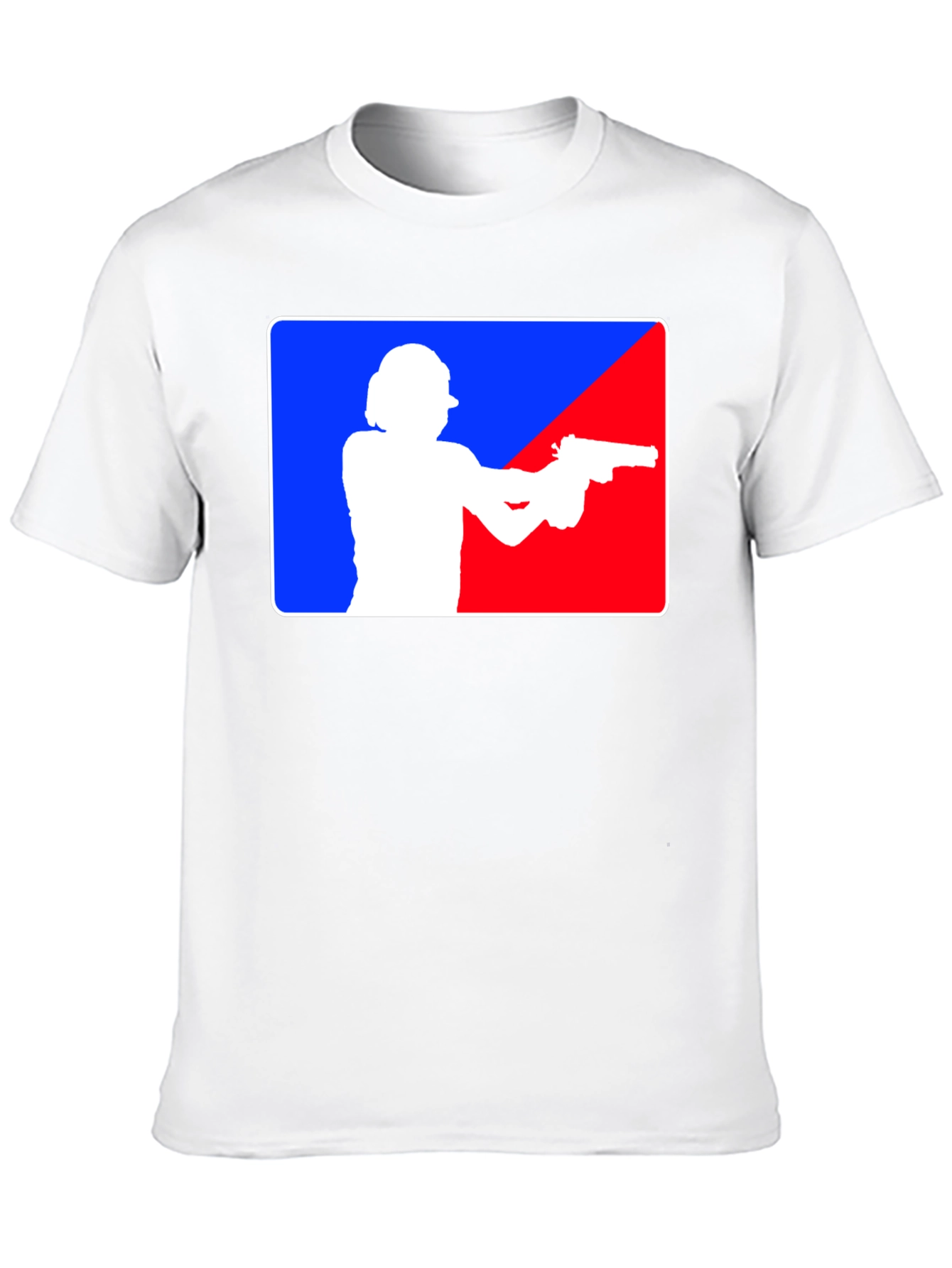 Gunslinger T-Shirt: Blue and Red Target Design