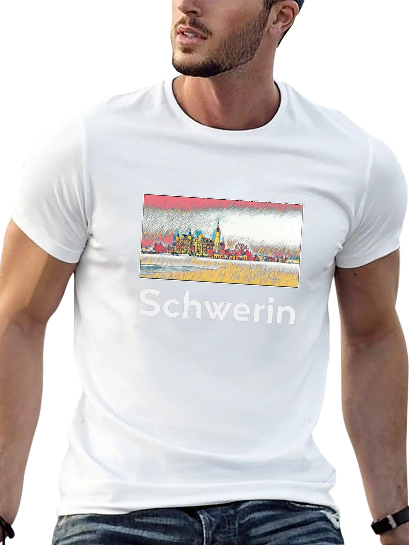 Schwerin Castle Mens Black T-Shirt