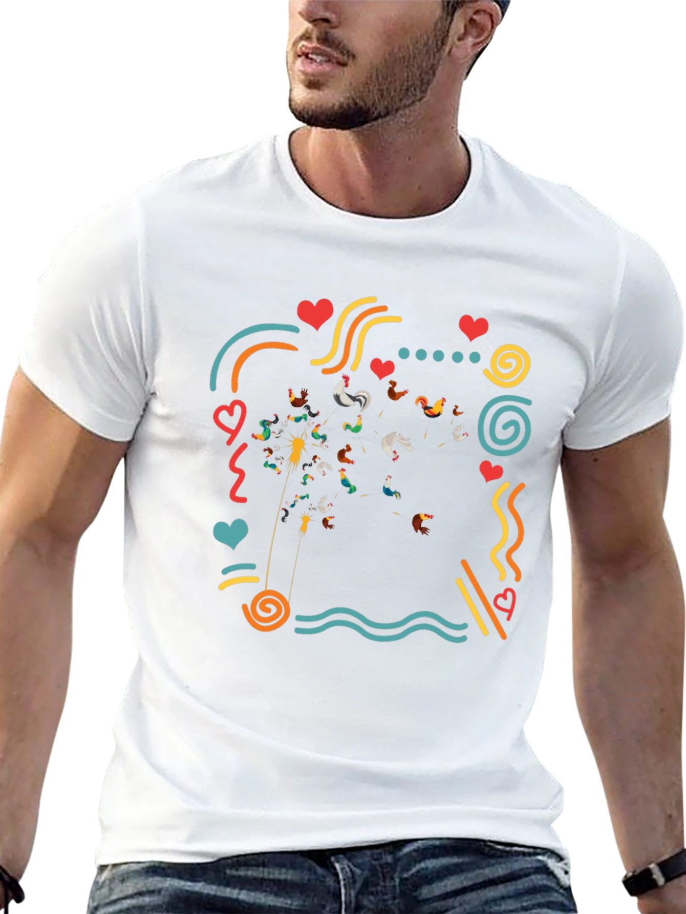 Whimsical Chicken T-Shirt