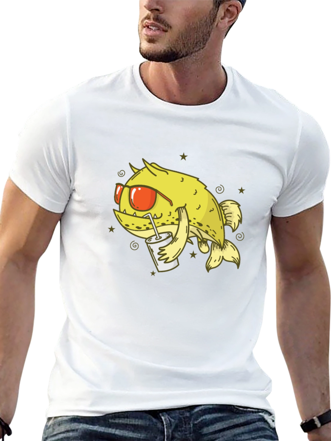 Cool Cartoon Fish T-Shirt
