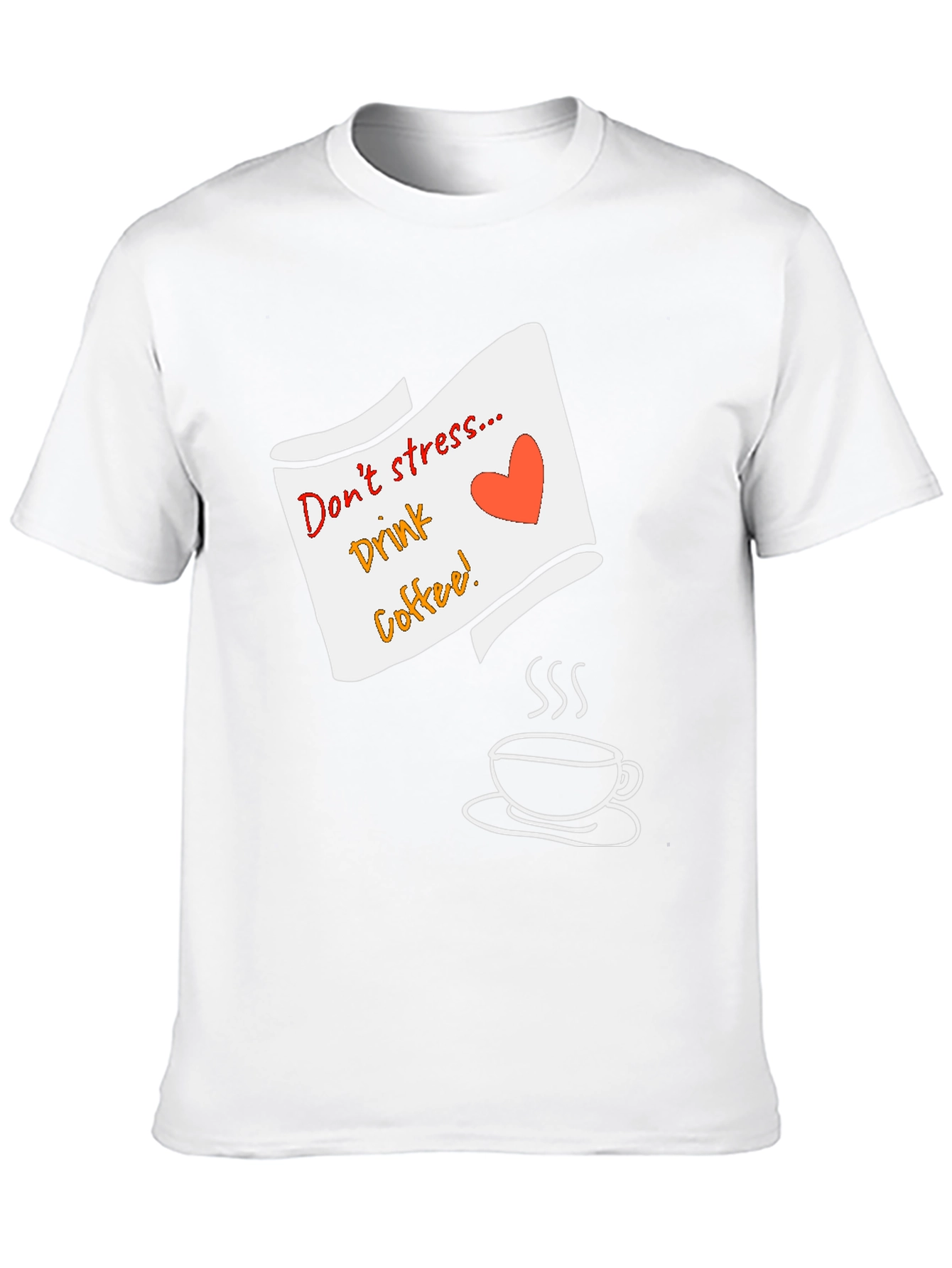 Dont Stress Drink Coffee Graphic Tee - Black