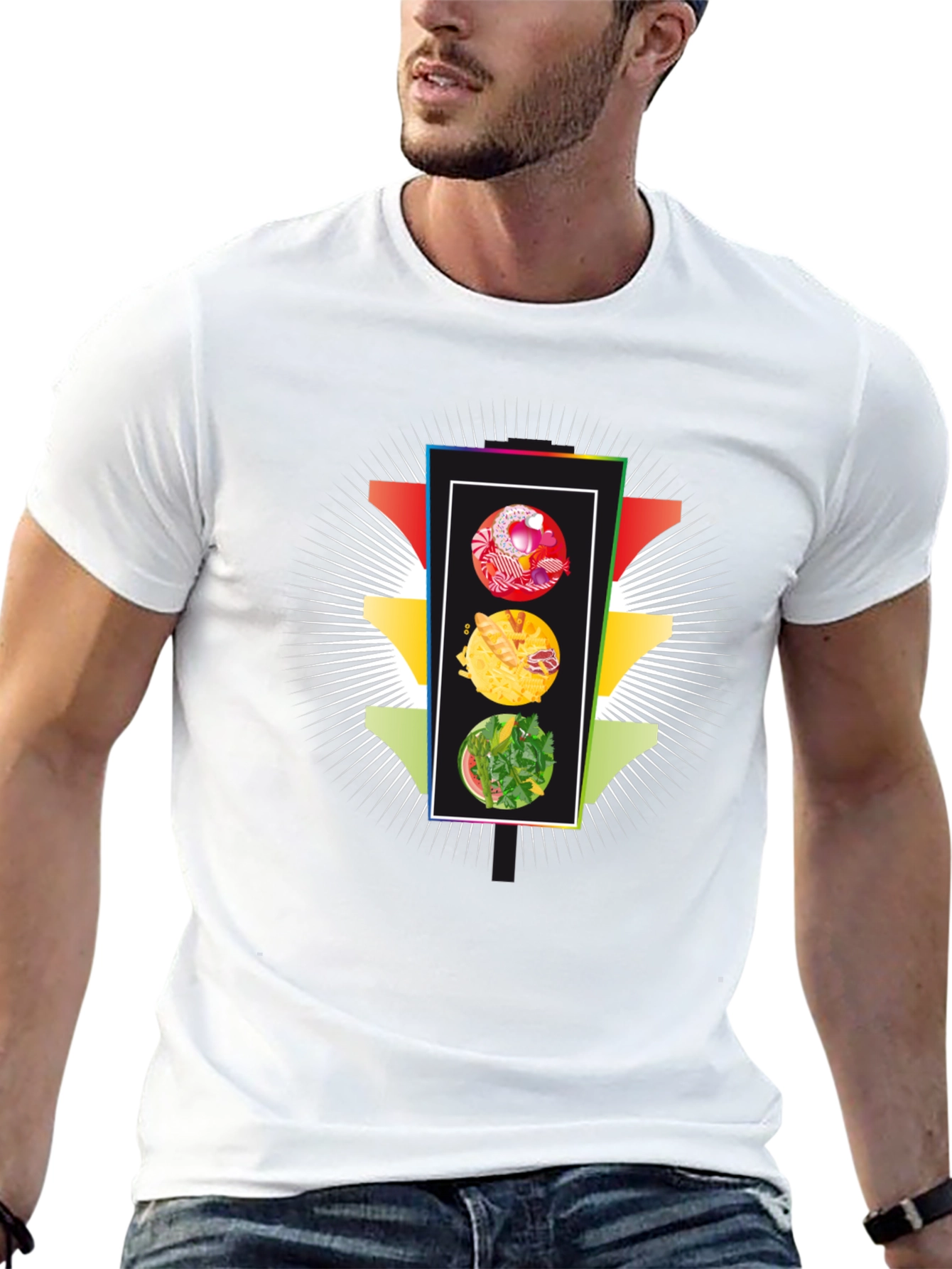 Food Traffic Light Graphic T-Shirt