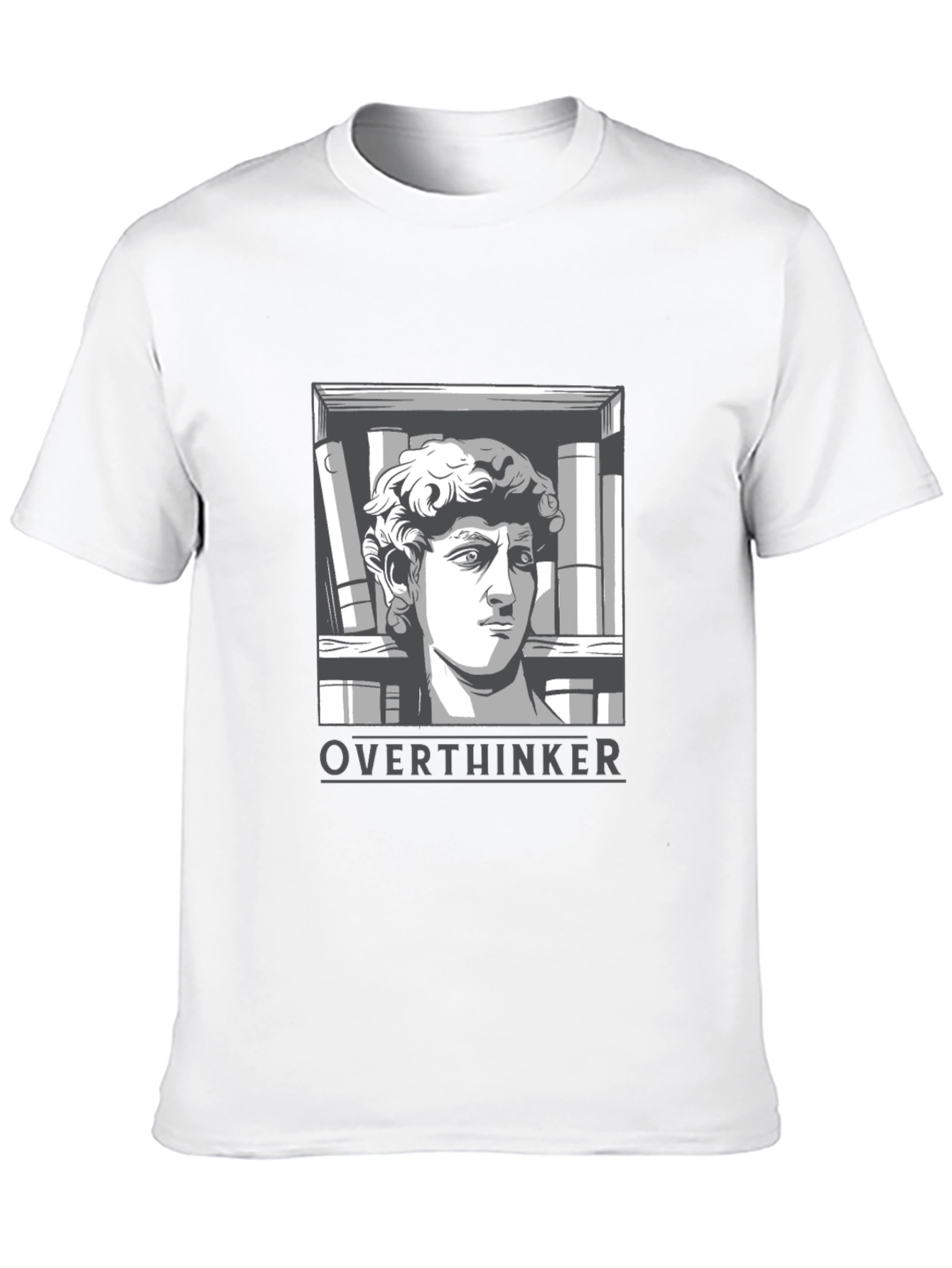 Overthinker T-Shirt - Thoughtful Philosopher Design