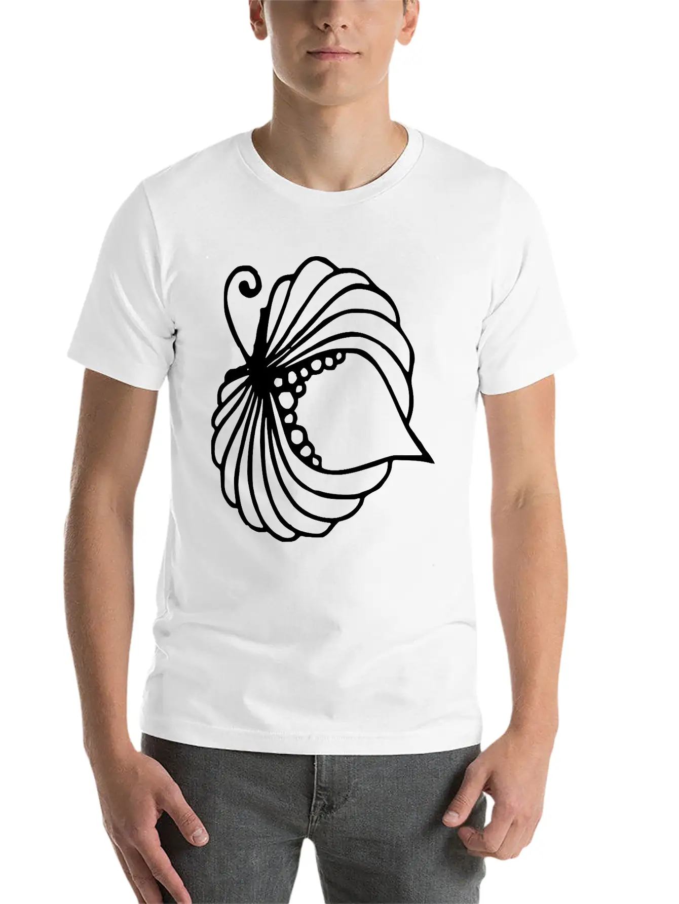 A Blooming Flower Unisex Short Sleeve Soft Cotton T-Shirt – Casual Everyday Wear