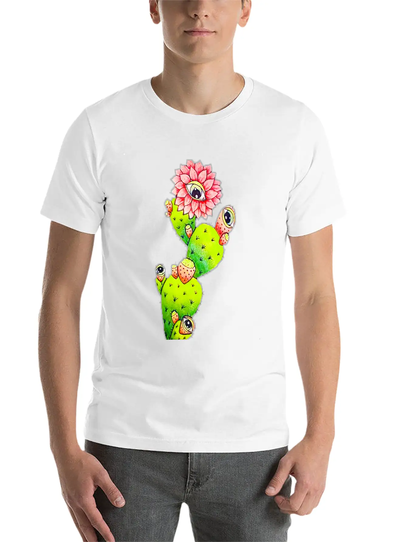A Cactus Is An Aggressive Cucumber Funny Cactus Essential Unisex Summer Tee – Soft Cotton Casual Fit