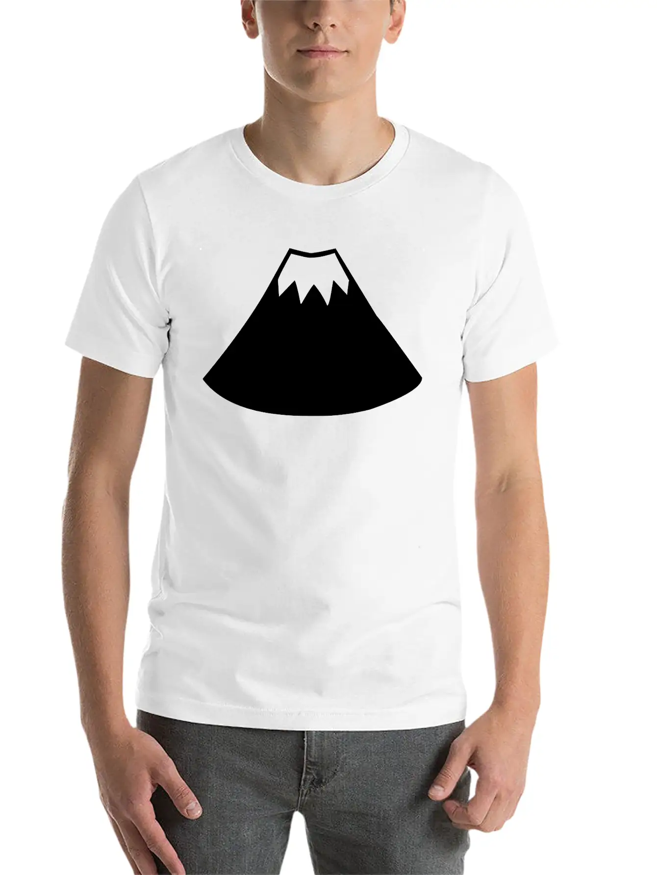 A Sleeping Volcano Comfortable Minimalist Graphic Tee – Summer Style Essential