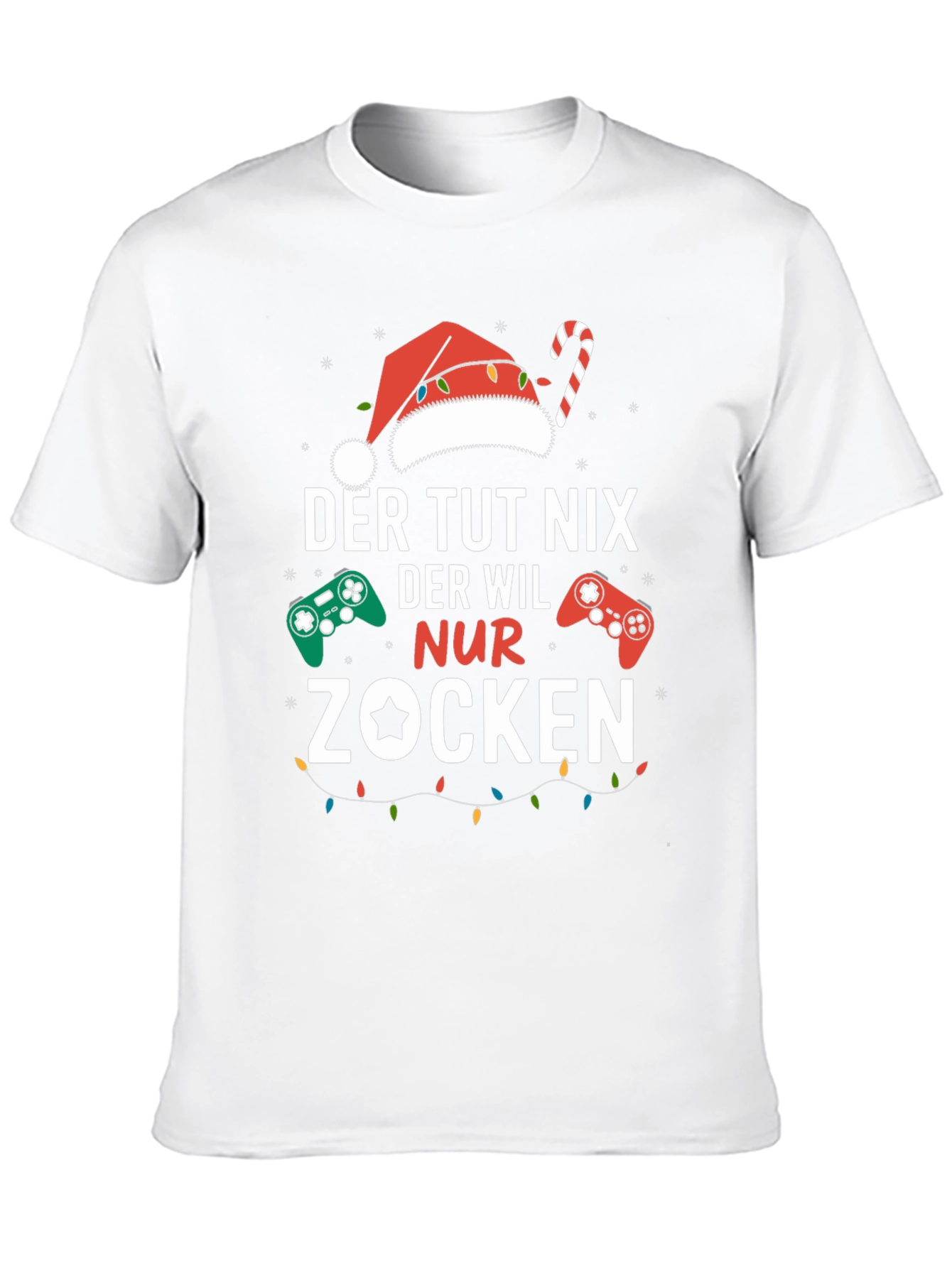 Gamer Christmas T-Shirt - Der Tut Nix Nur Zocken