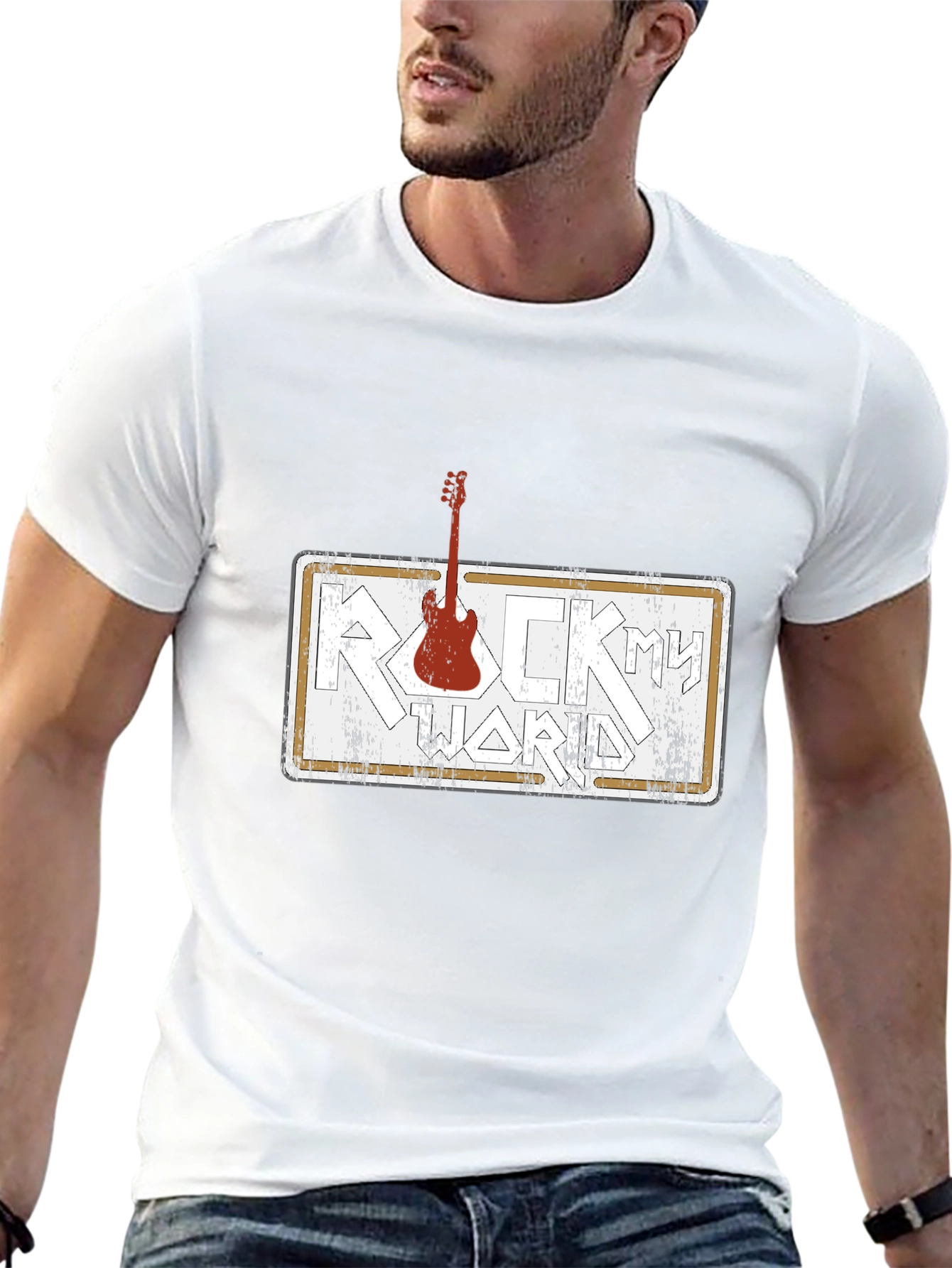 Rock Hard Guitar T-Shirt - Black