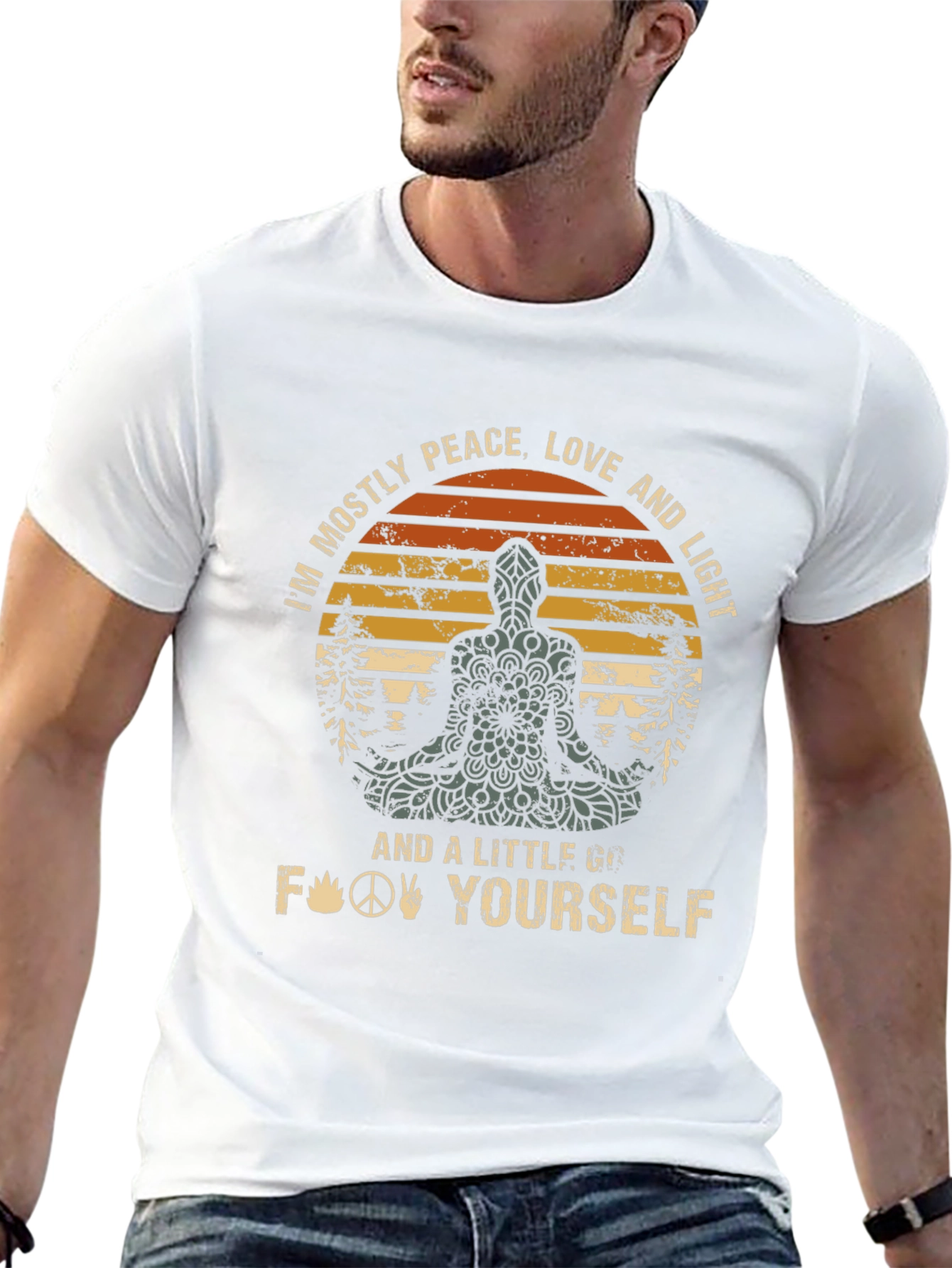 Peace Love & Light Graphic T-Shirt