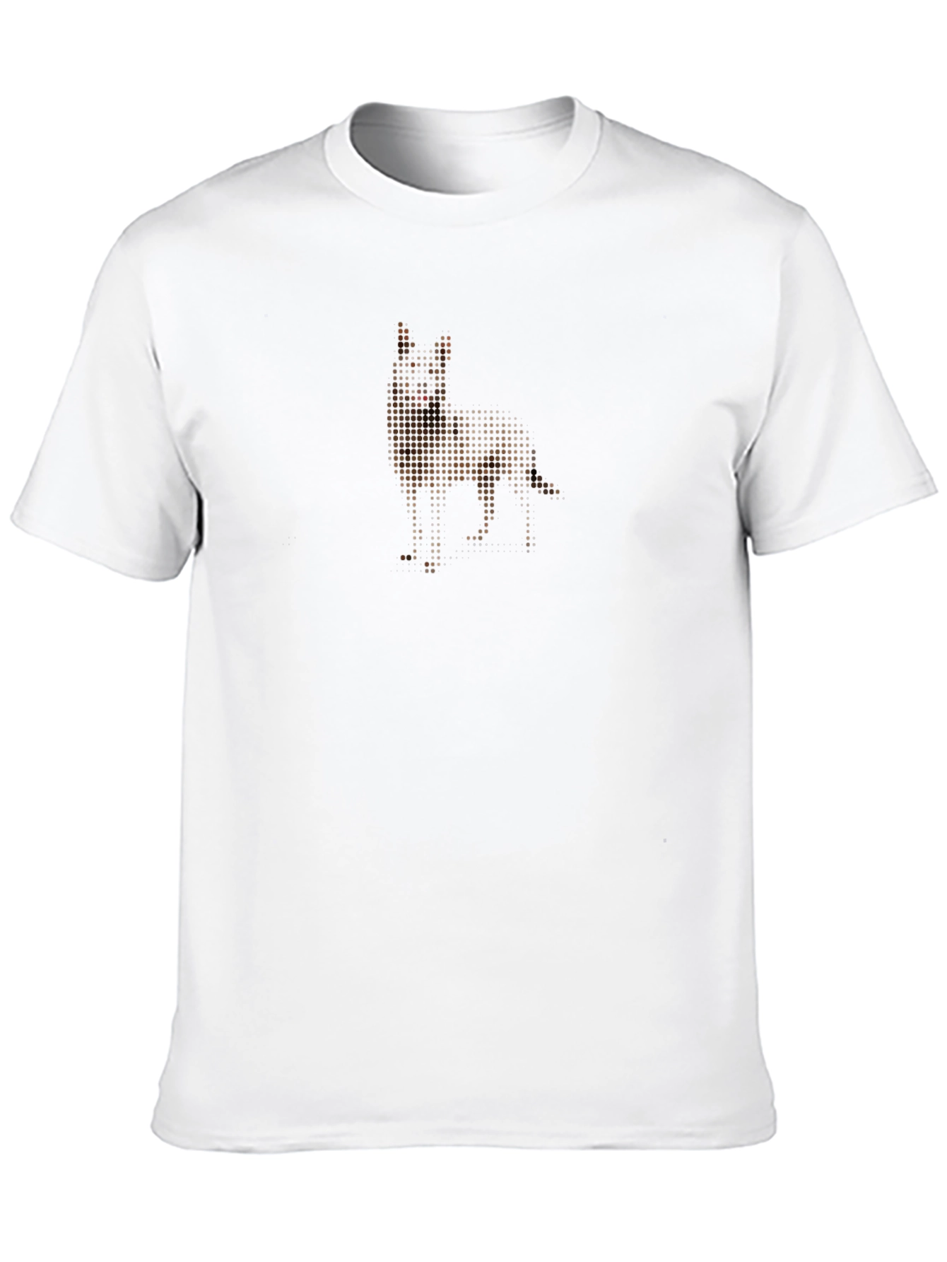 Abstract Dog Graphic Black T-Shirt
