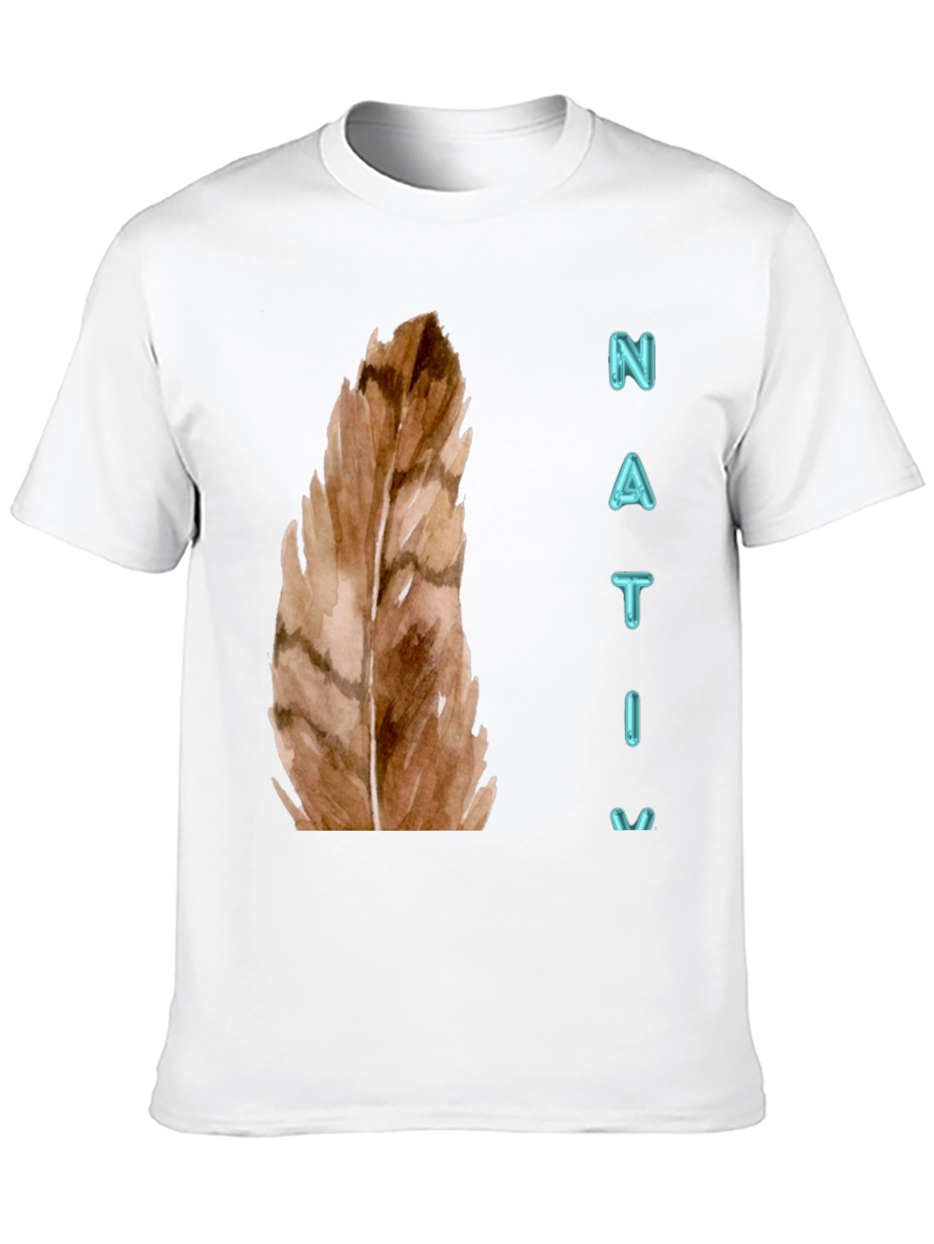 Native Feather Graphic Tee - Unisex Black T-Shirt