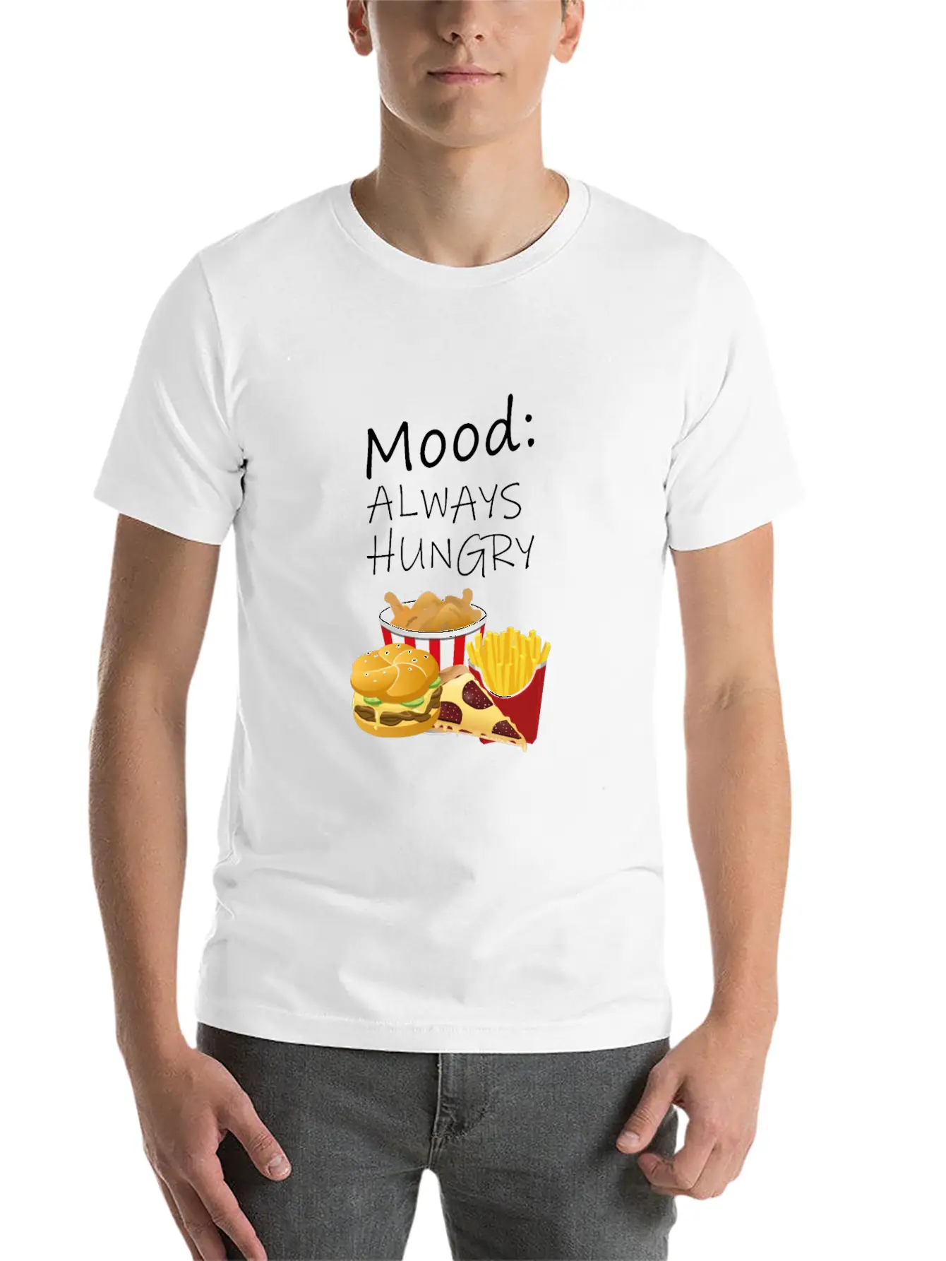 Always Hungry Unisex Casual T-Shirt – Clean Design For Daily Comfort