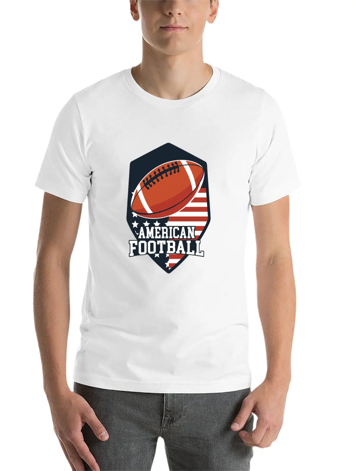 American Football Basic Graphic T-Shirt – Daily Comfort In Soft Cotton