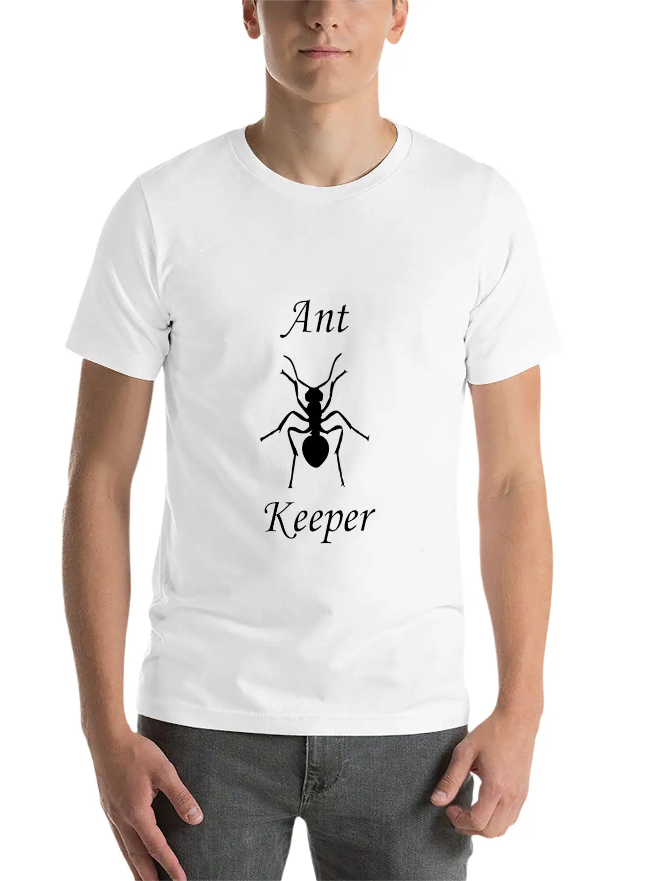 Ant Keeper (black) Comfortable Minimalist Graphic Tee – Summer Style Essential