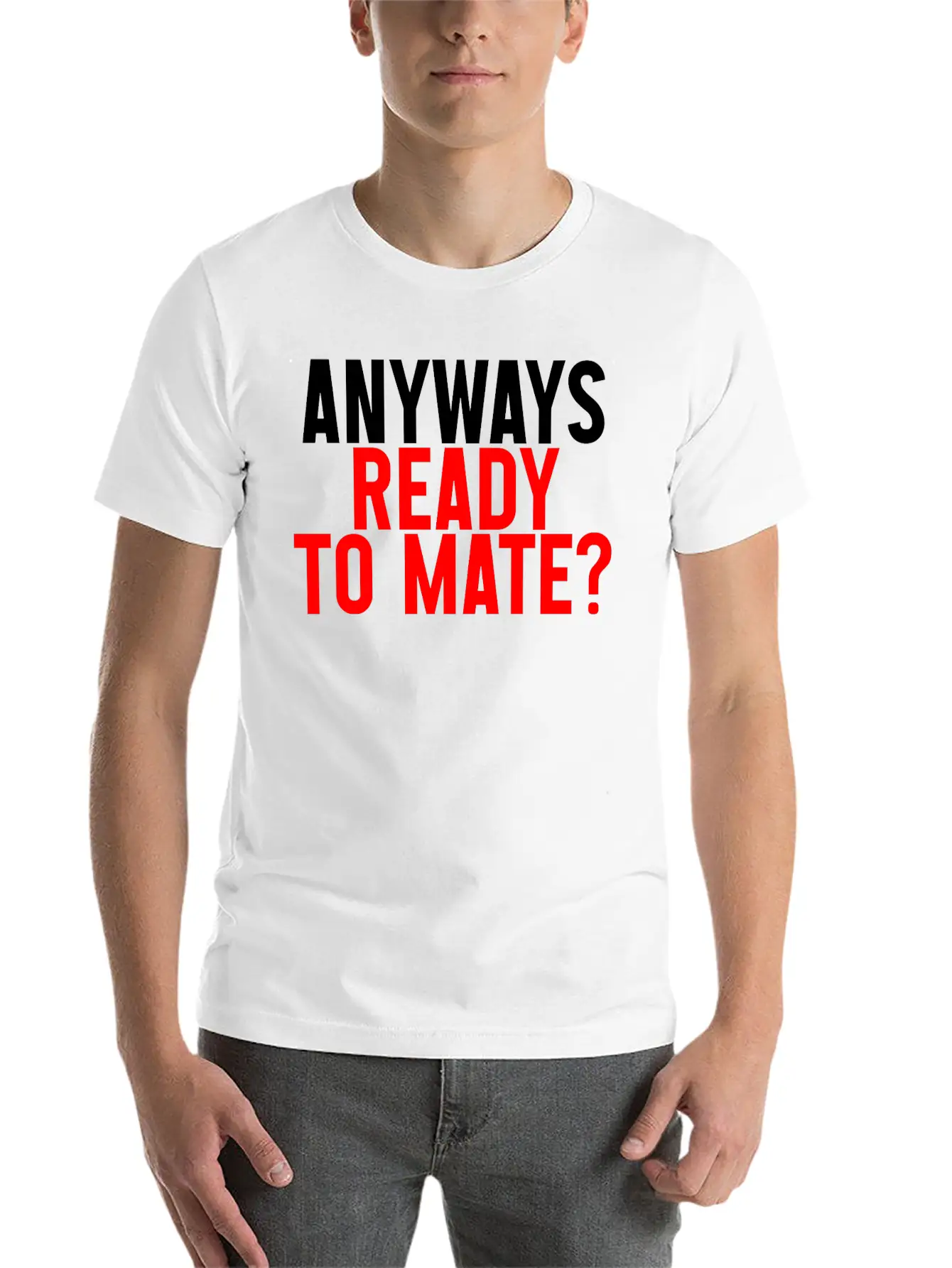 Anyways Ready To Mate 2 Timeless Short Sleeve Tee – Comfy And Minimalist Design