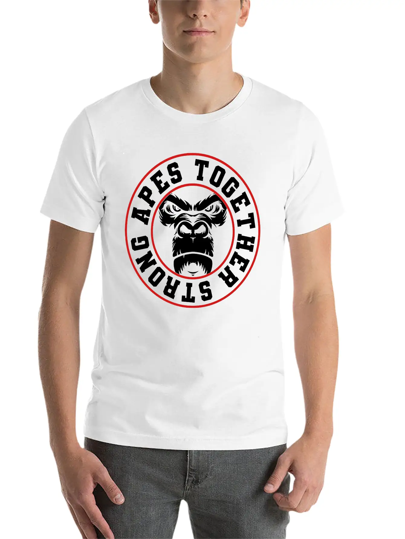 APES TOGETHER STRONG Stylish Everyday T-Shirt – Unisex Basic Cotton Tee