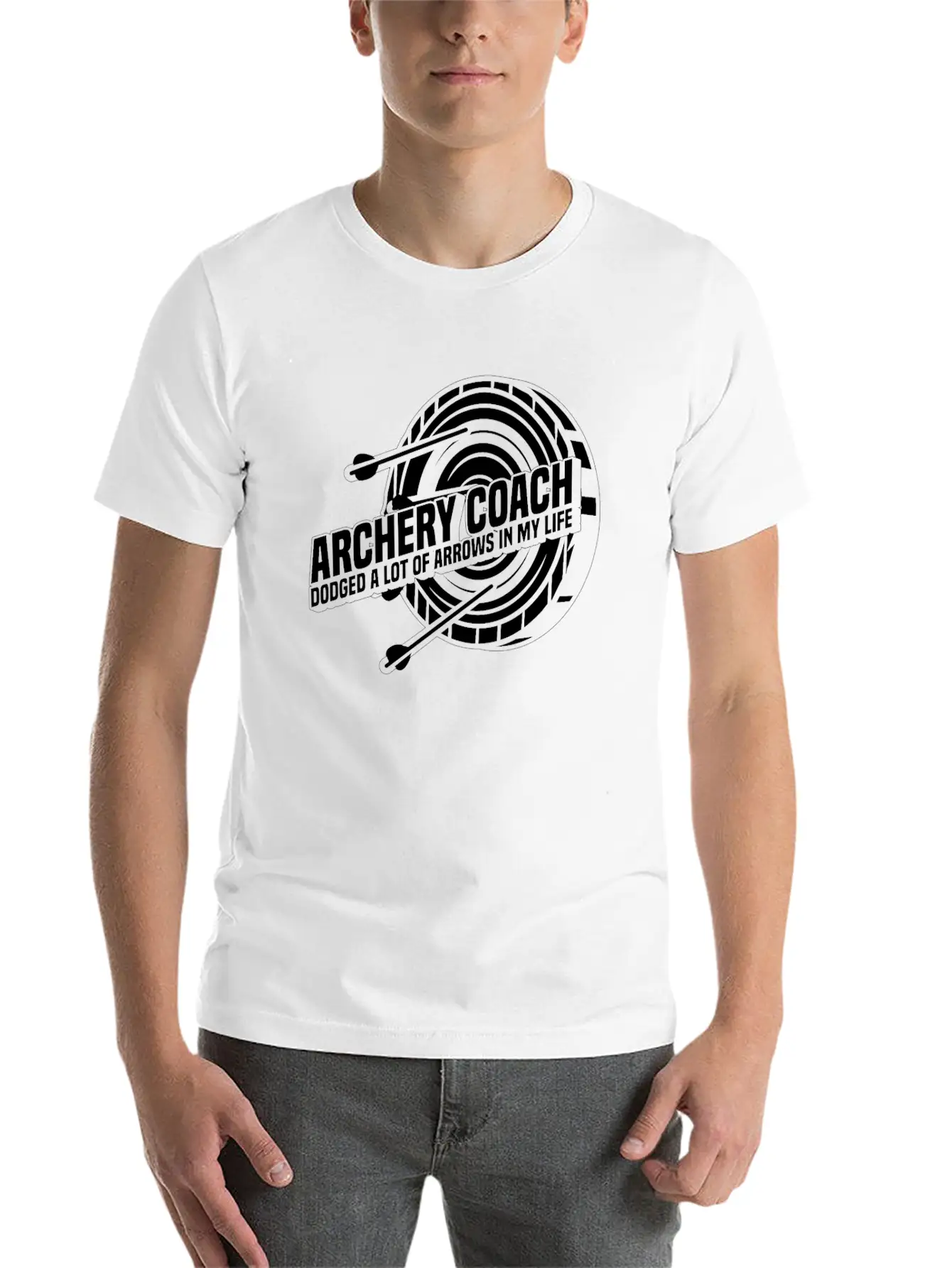 Archery Archery Coach Unisex Short Sleeve Soft Cotton T-Shirt – Casual Everyday Wear