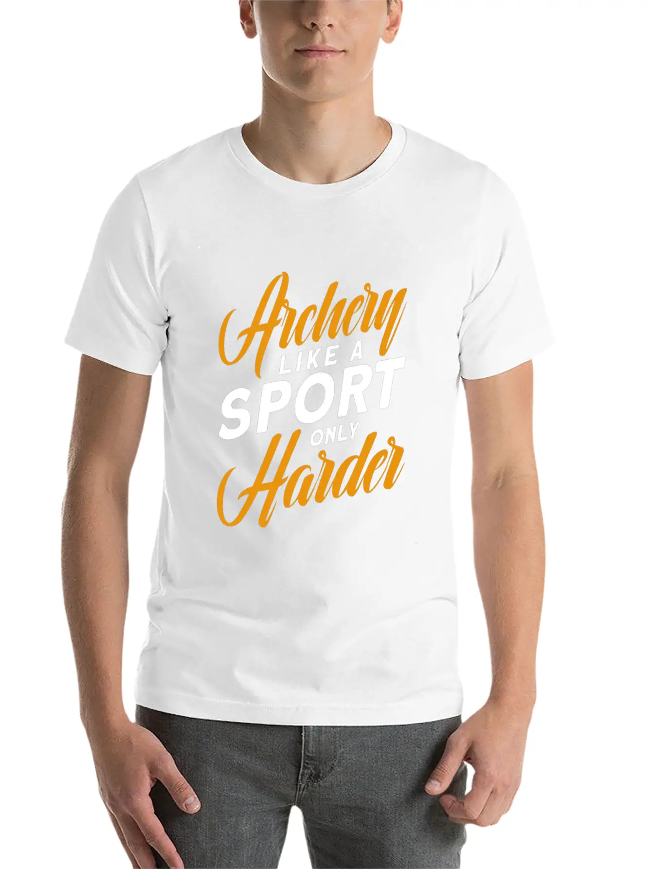 Archery Like A Sport Only Harder, Archery Coach Stylish Everyday T-Shirt – Unisex Basic Cotton Tee