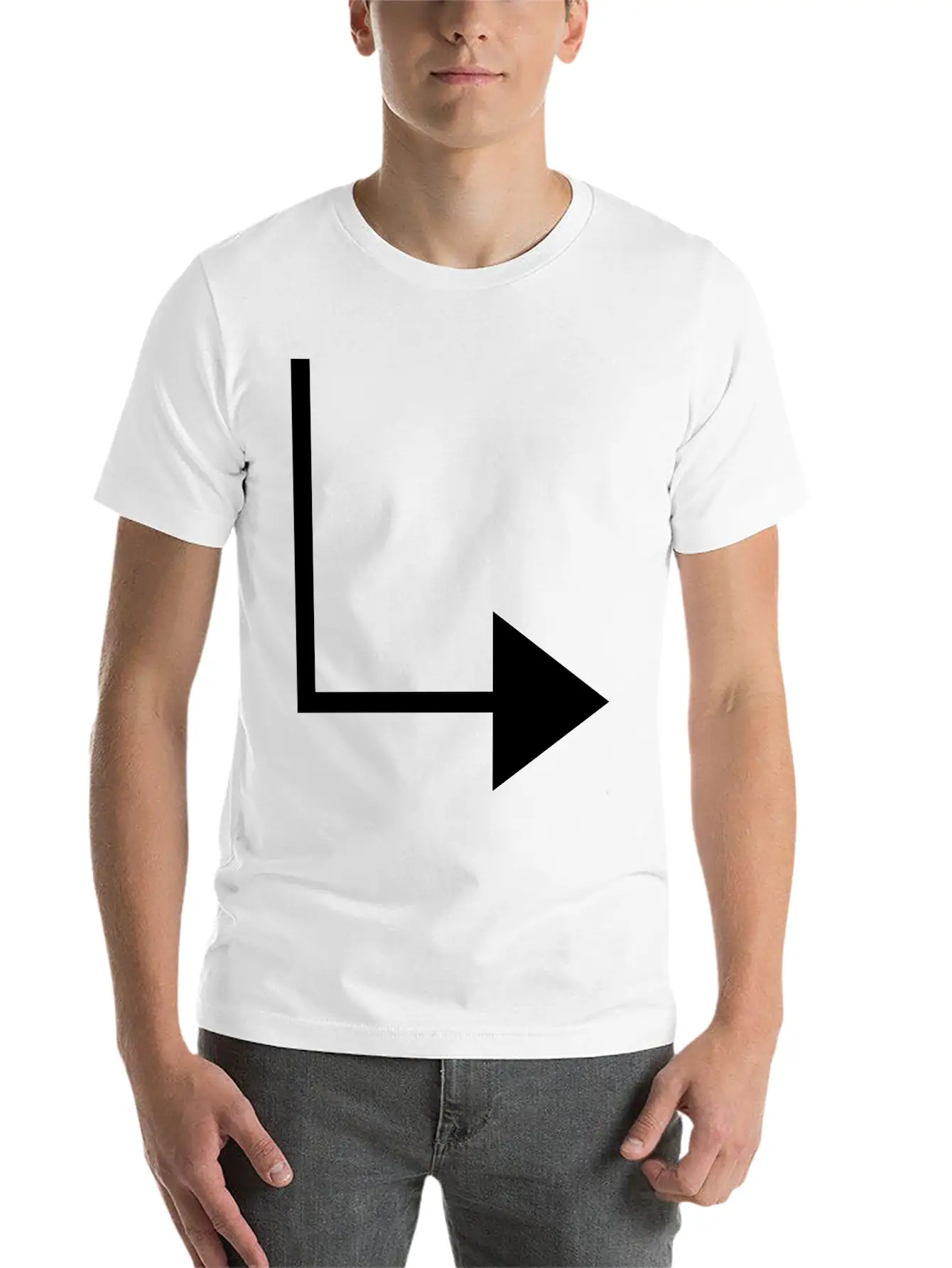 Arrow_1_f1_ Comfortable Minimalist Graphic Tee – Summer Style Essential