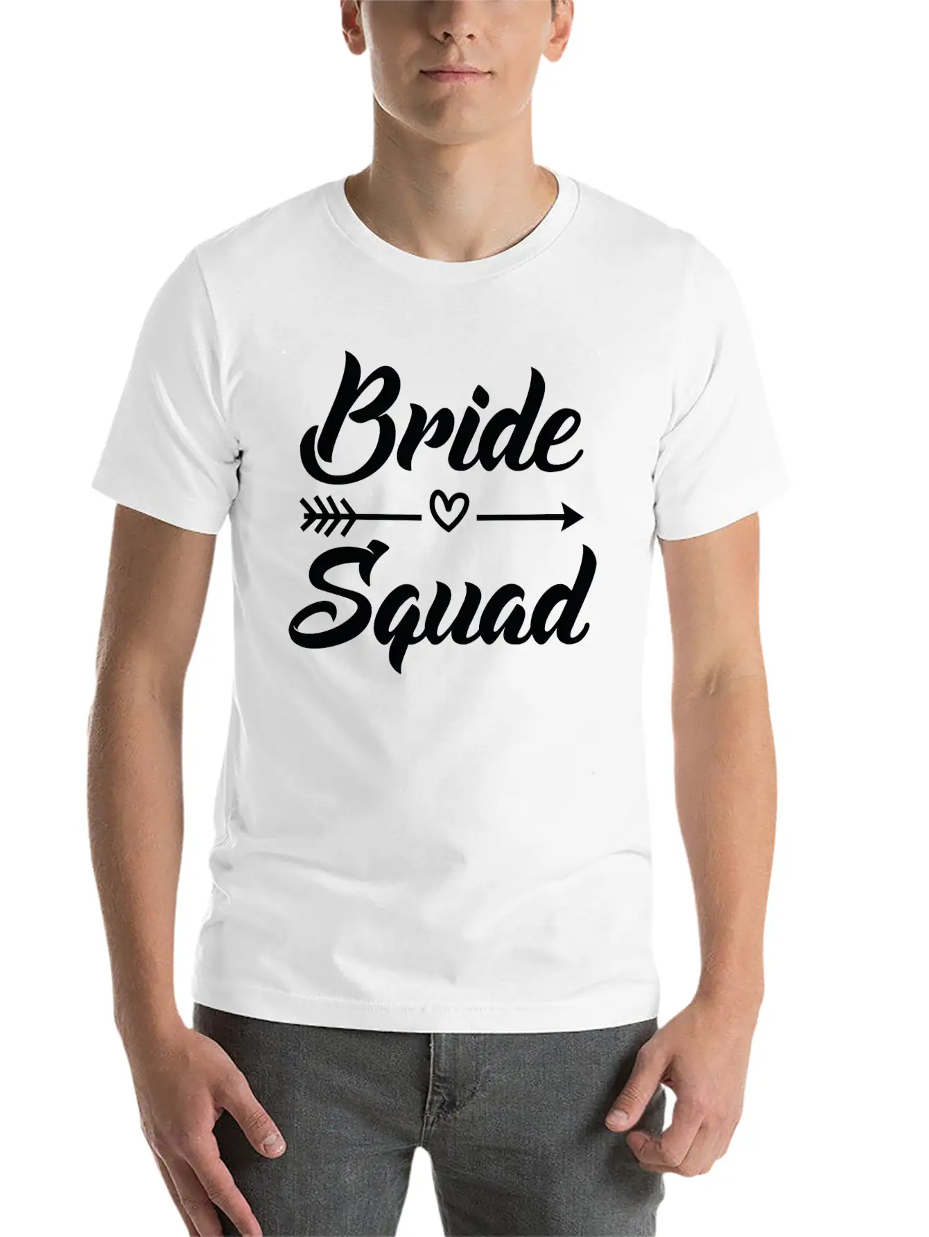 Arrow Bride Squad Black Unisex Short Sleeve Soft Cotton T-Shirt – Casual Everyday Wear
