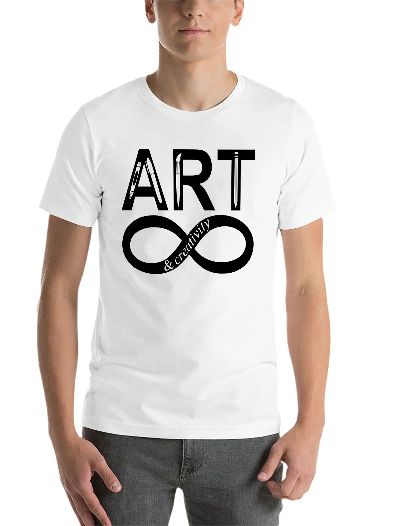 ART Creativity Forever 2 Unisex Short Sleeve Soft Cotton T-Shirt – Casual Everyday Wear