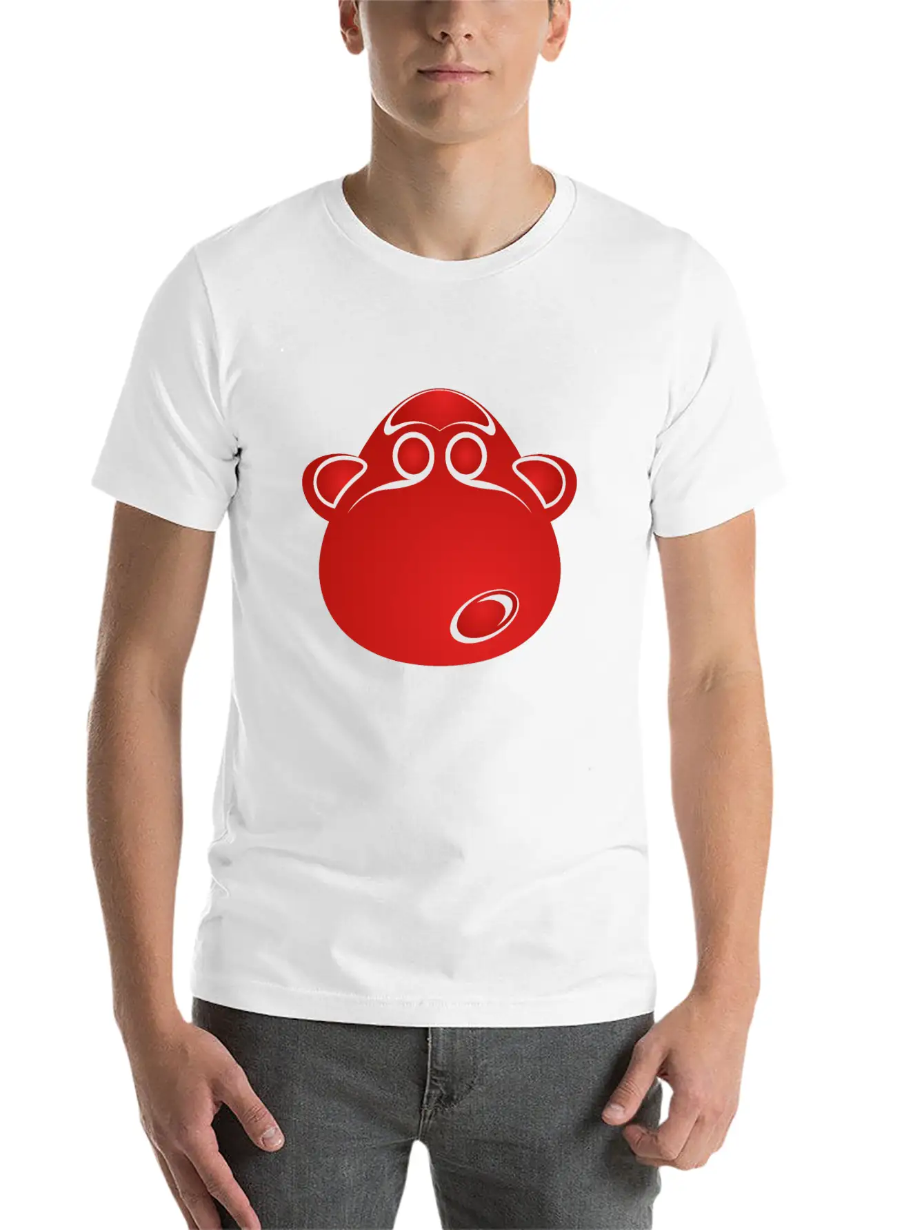 Art Monkey Character Stylish Everyday T-Shirt – Unisex Basic Cotton Tee