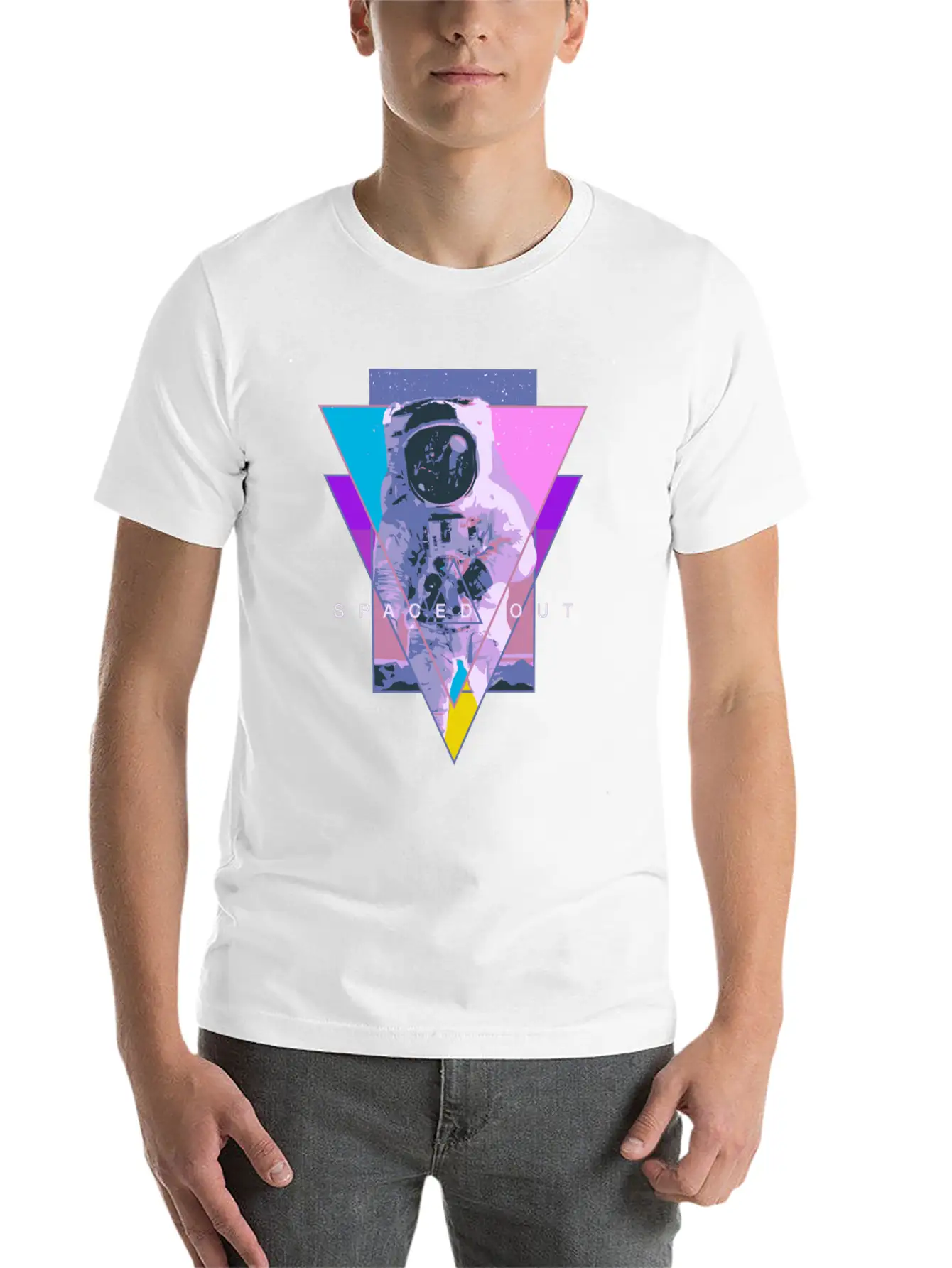 Astronaut Spaced Out Aesthetic Vaporwave Outer Spa Unisex Casual T-Shirt – Clean Design For Daily Comfort