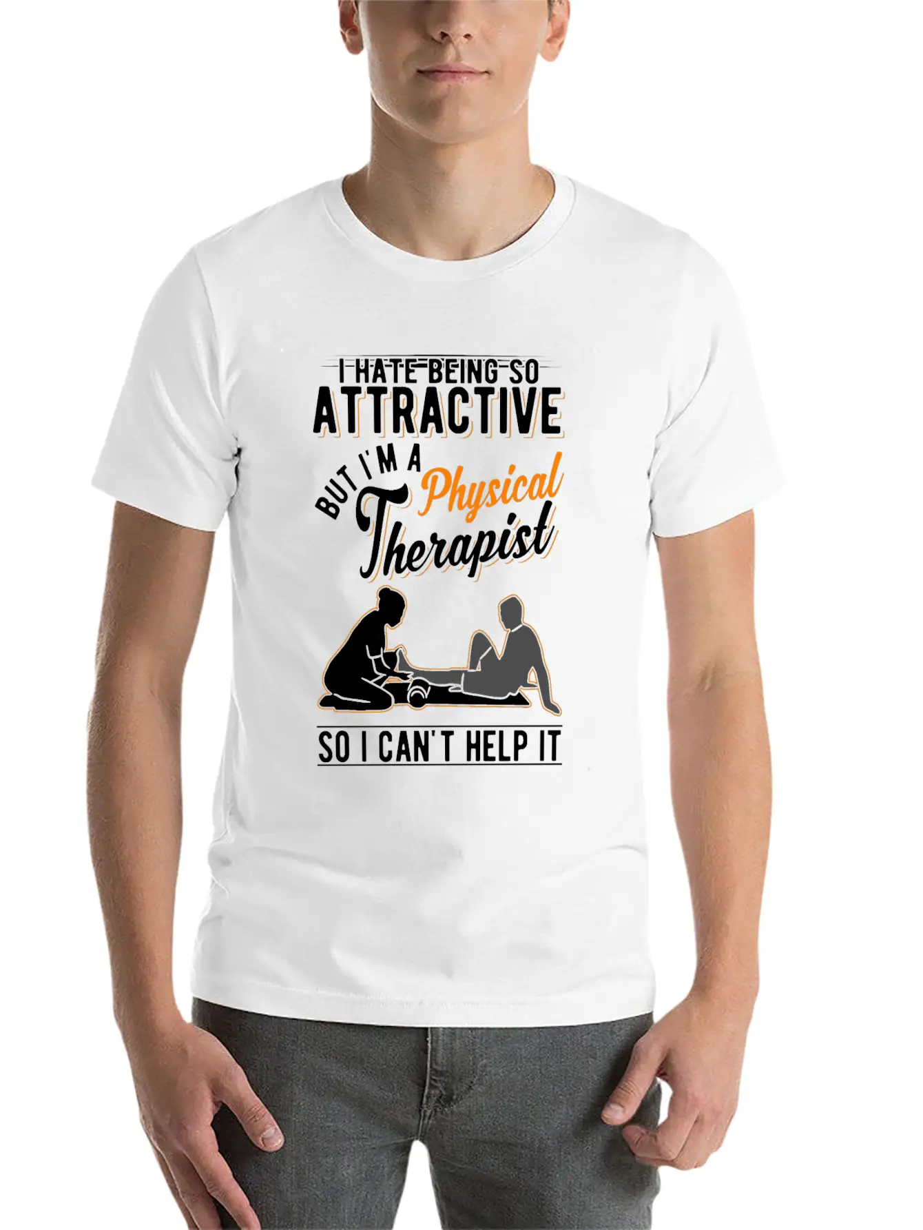 Attractive Physical Therapist Physiotherapy Physio Comfortable Minimalist Graphic Tee – Summer Style Essential