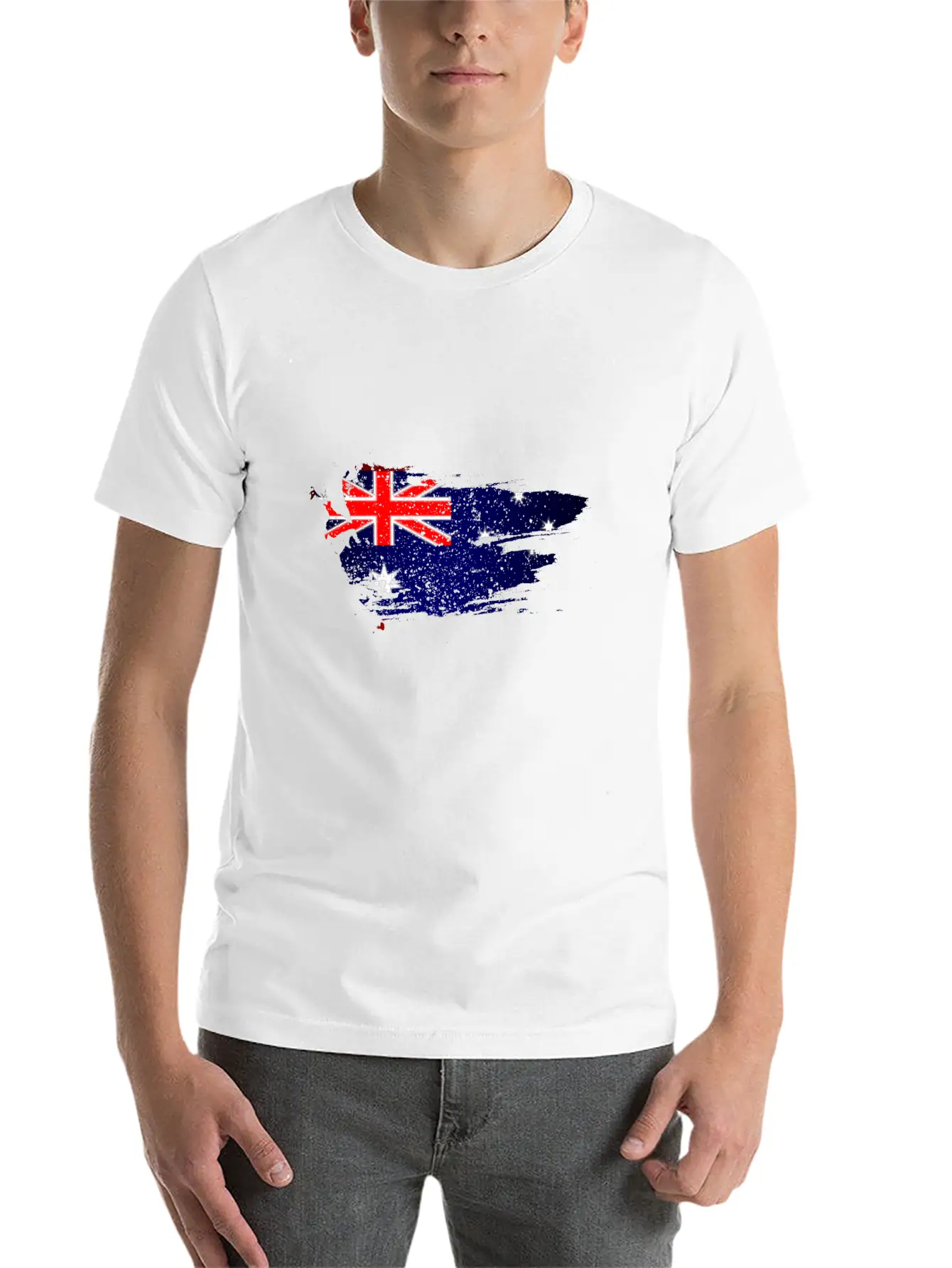Australian Flag Unisex Casual T-Shirt – Clean Design For Daily Comfort