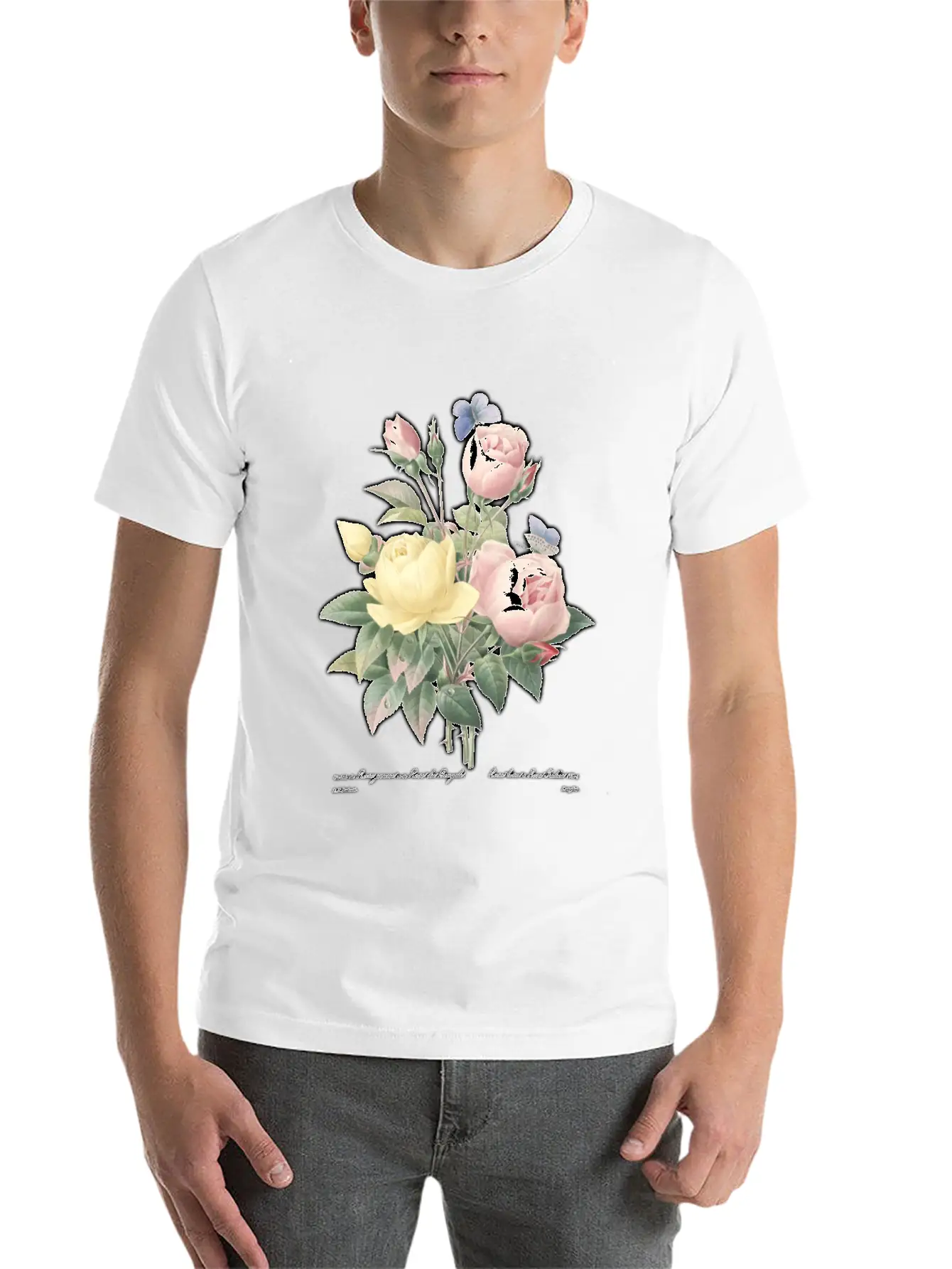 Austrian Briars & China Roses Stylish Everyday T-Shirt – Unisex Basic Cotton Tee