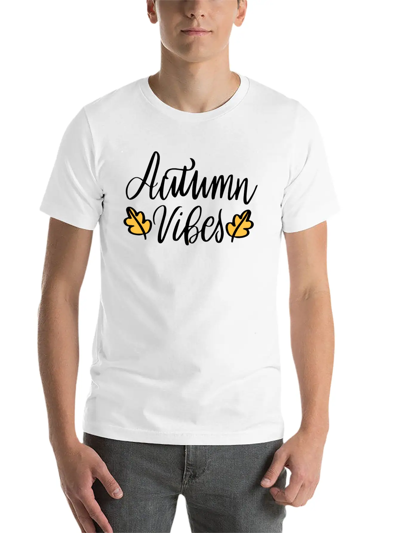 Autumn Vibes Nostalgia Unisex Short Sleeve Soft Cotton T-Shirt – Casual Everyday Wear