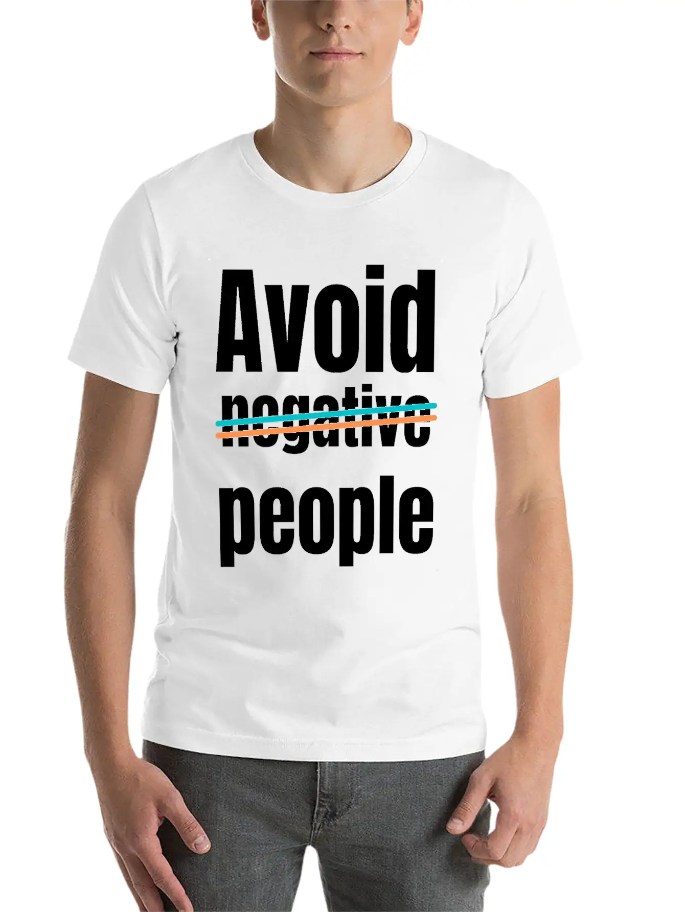 Avoid Negative People Timeless Short Sleeve Tee – Comfy And Minimalist Design