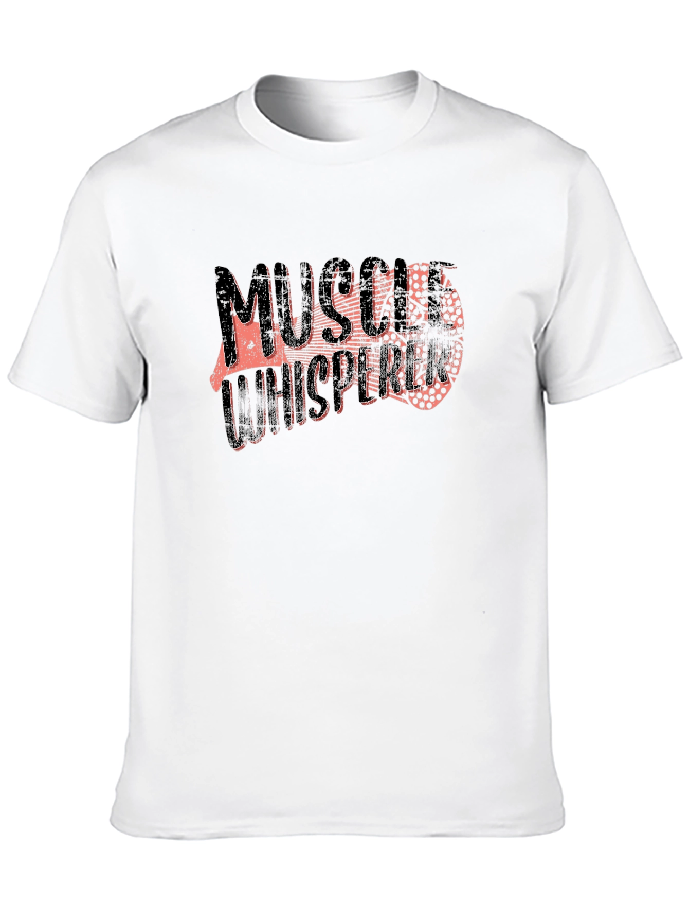 Muscle Whisperer Graphic T-Shirt - Black Fitness Apparel