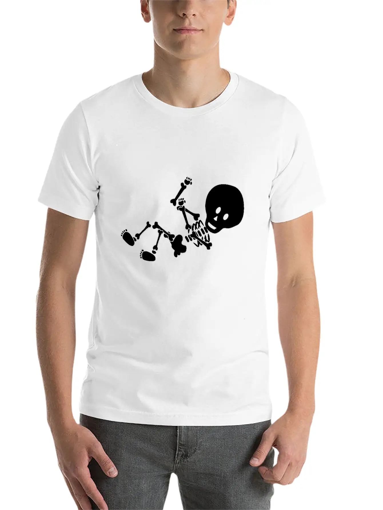 Baby Skeleton Essential Unisex Summer Tee – Soft Cotton Casual Fit