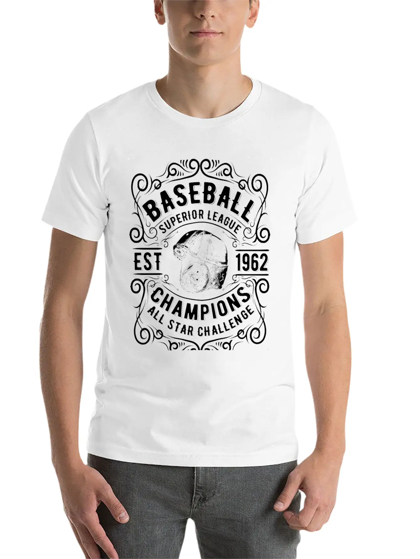 Baseball Superior League. EST 1962. Timeless Short Sleeve Tee – Comfy And Minimalist Design