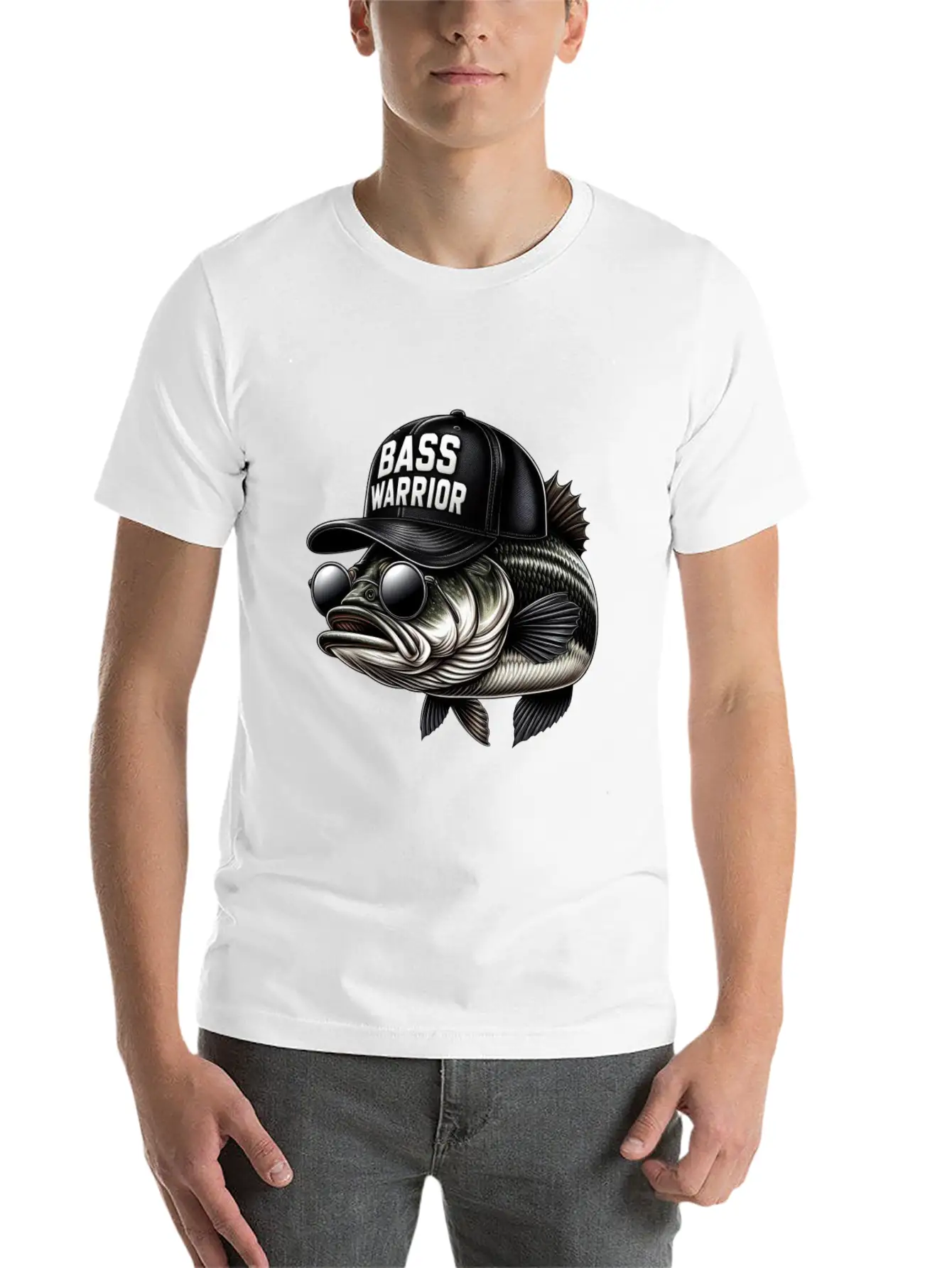 Bass Warrior Basic Graphic T-Shirt – Daily Comfort In Soft Cotton