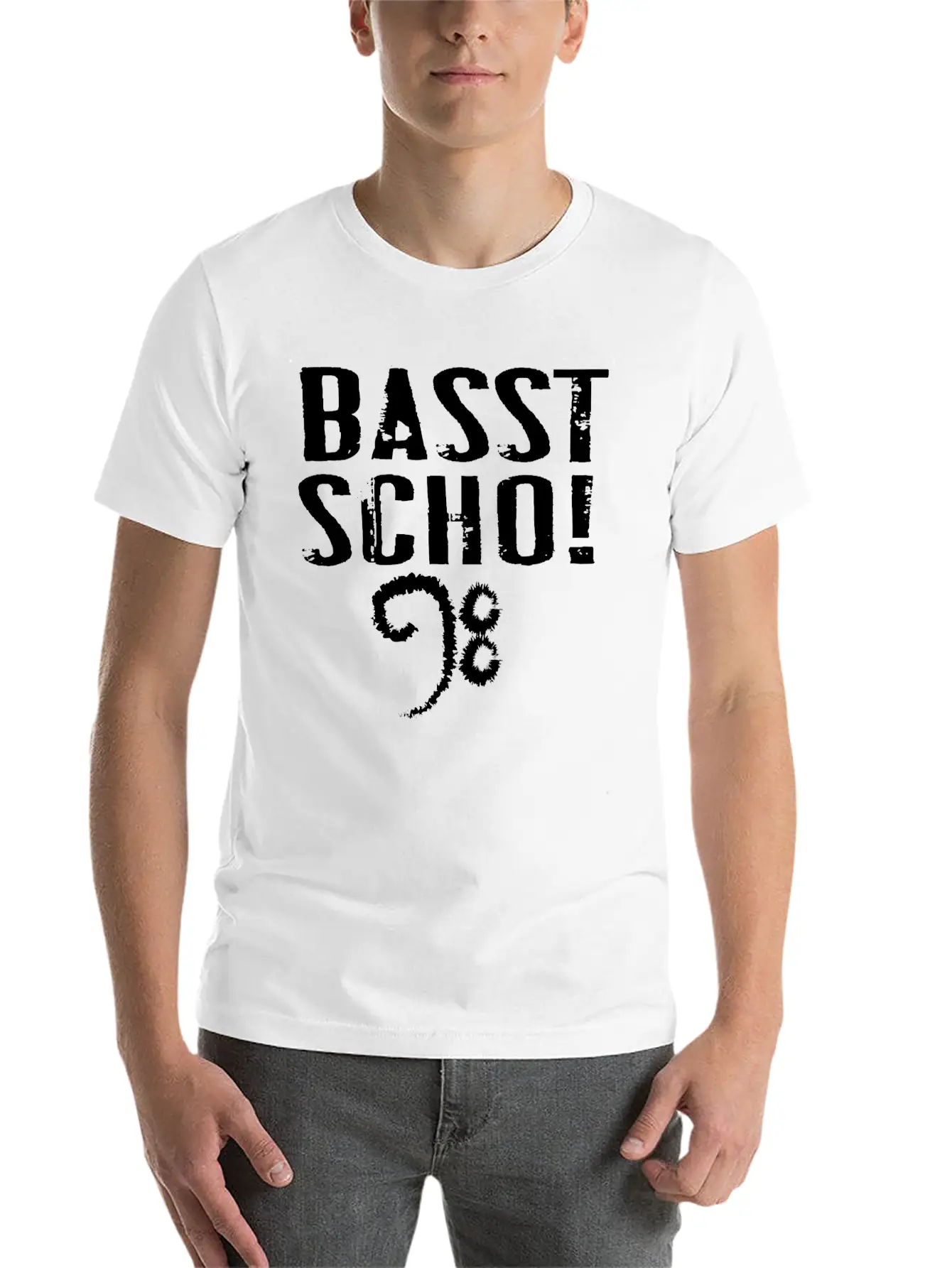 Basst Scho Guitar Gift Music Rock Comfortable Minimalist Graphic Tee – Summer Style Essential