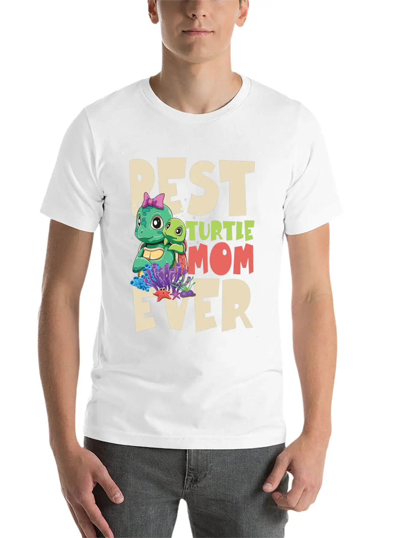 Best Turtle Mom Ever For A Turtle Mother & Turtle Timeless Short Sleeve Tee – Comfy And Minimalist Design