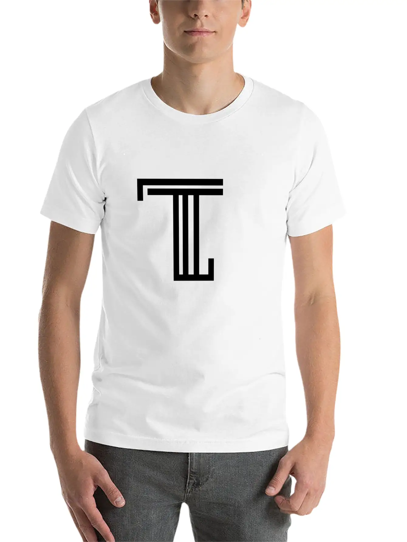 Black Tone Logo Hoodie Unisex Short Sleeve Soft Cotton T-Shirt – Casual Everyday Wear