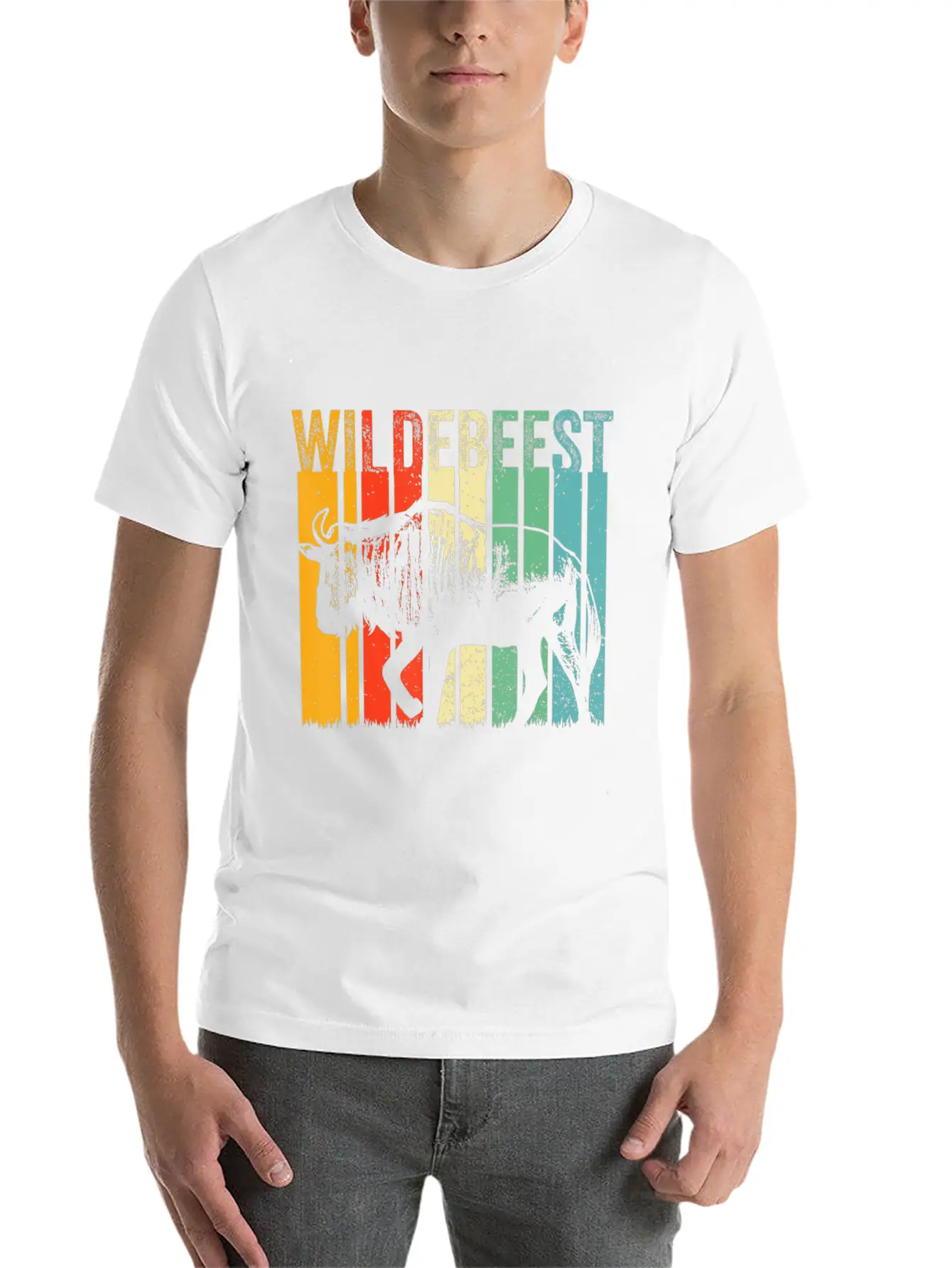 Blue Wildebeest Gnu Antelope Trophy Sport Hunting Timeless Short Sleeve Tee – Comfy And Minimalist Design