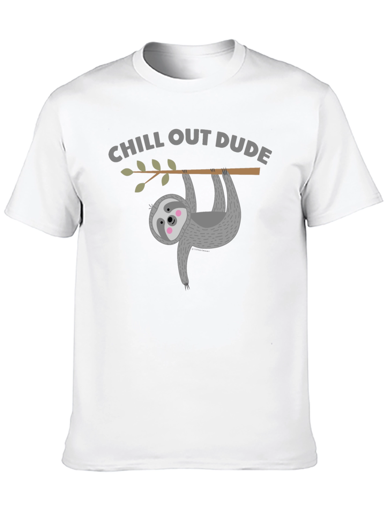 Chill Out Sloth Graphic Tee - Relaxed Fit