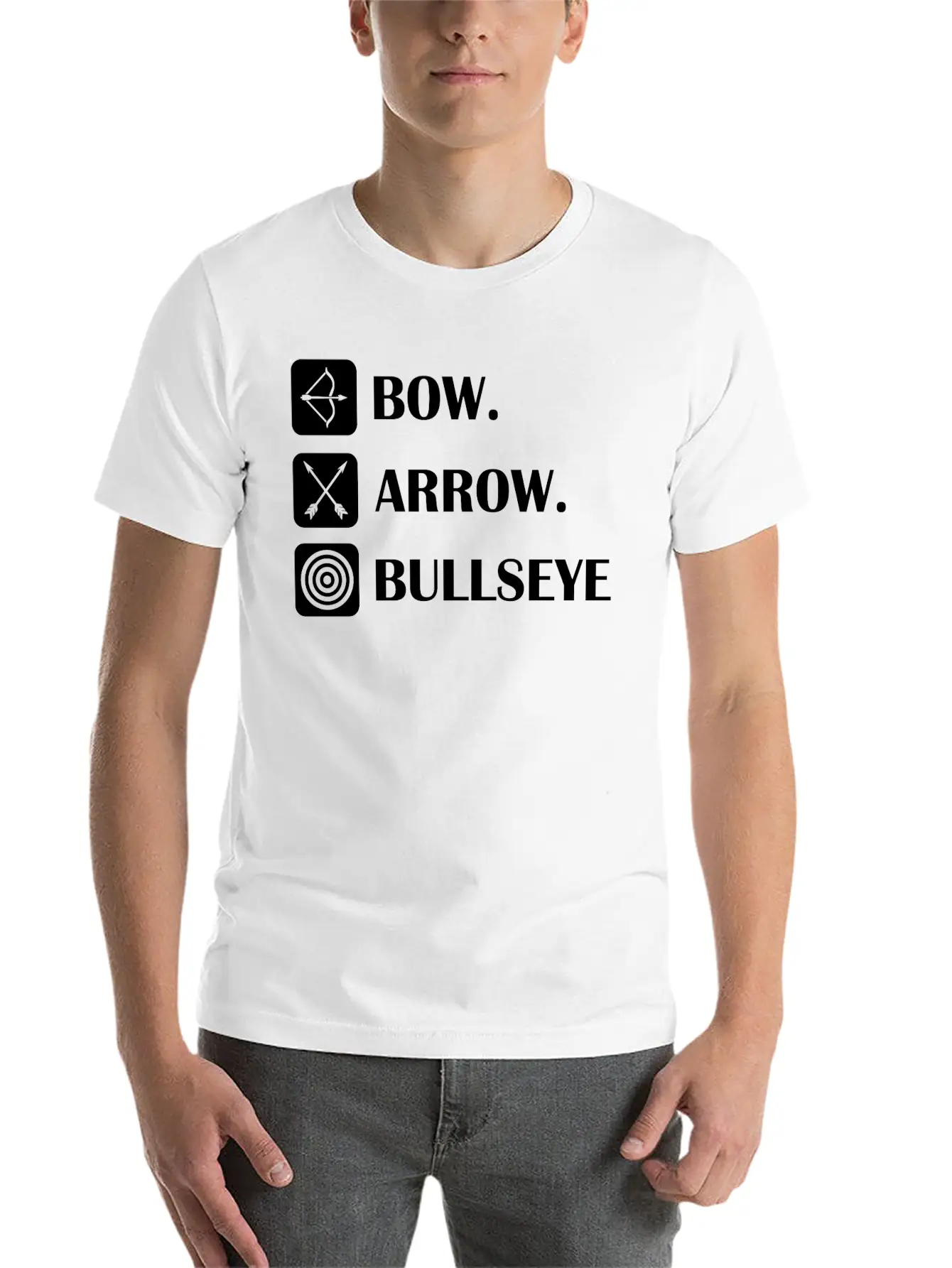 Bow And Arrow Archer Target Bowhunting Sports Gift Timeless Short Sleeve Tee – Comfy And Minimalist Design