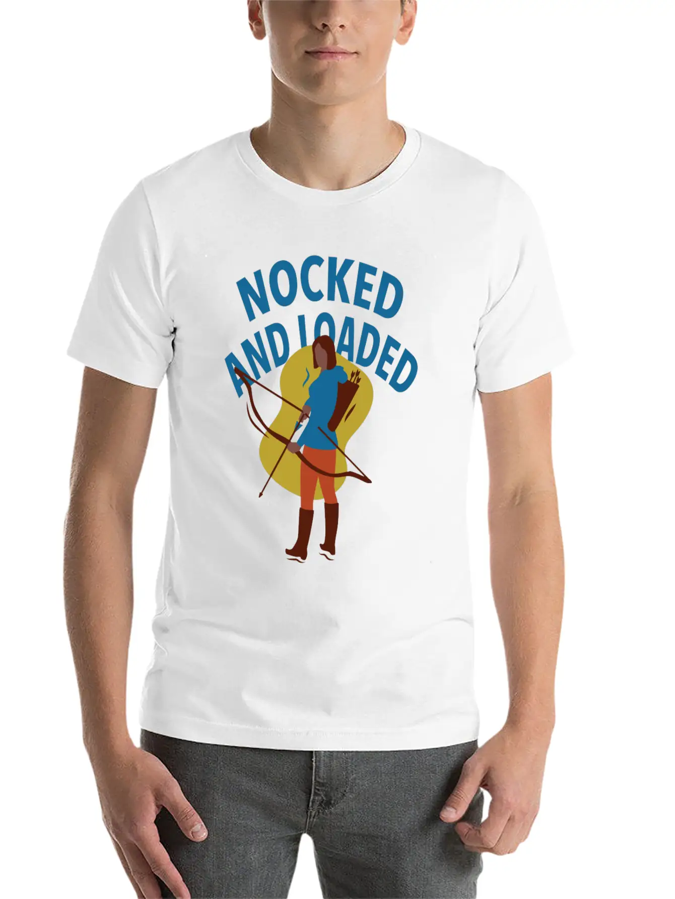 Bow Hunting Arrow And Archery Quote Design Archery Timeless Short Sleeve Tee – Comfy And Minimalist Design