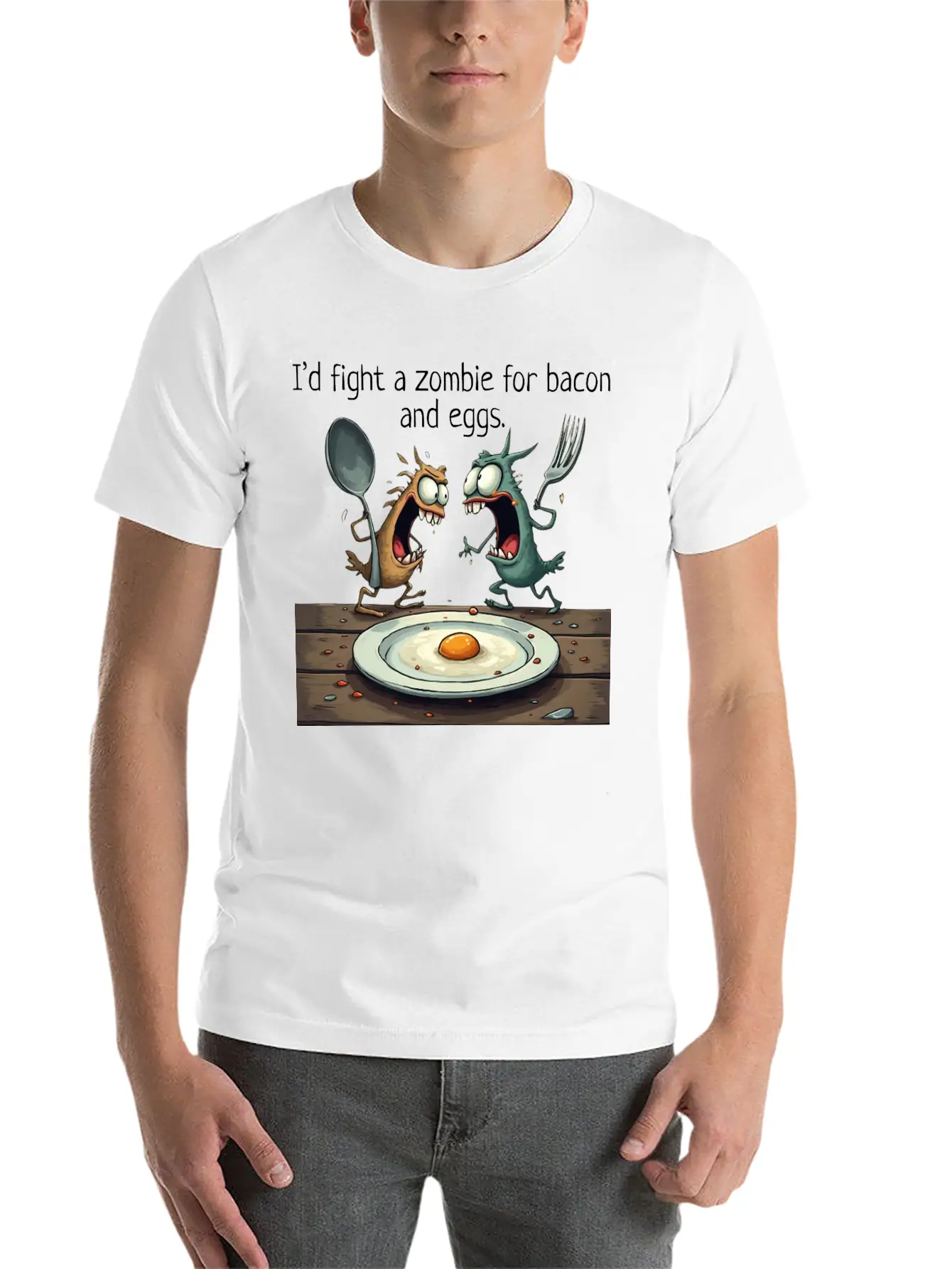 Breakfast Essential Unisex Summer Tee – Soft Cotton Casual Fit