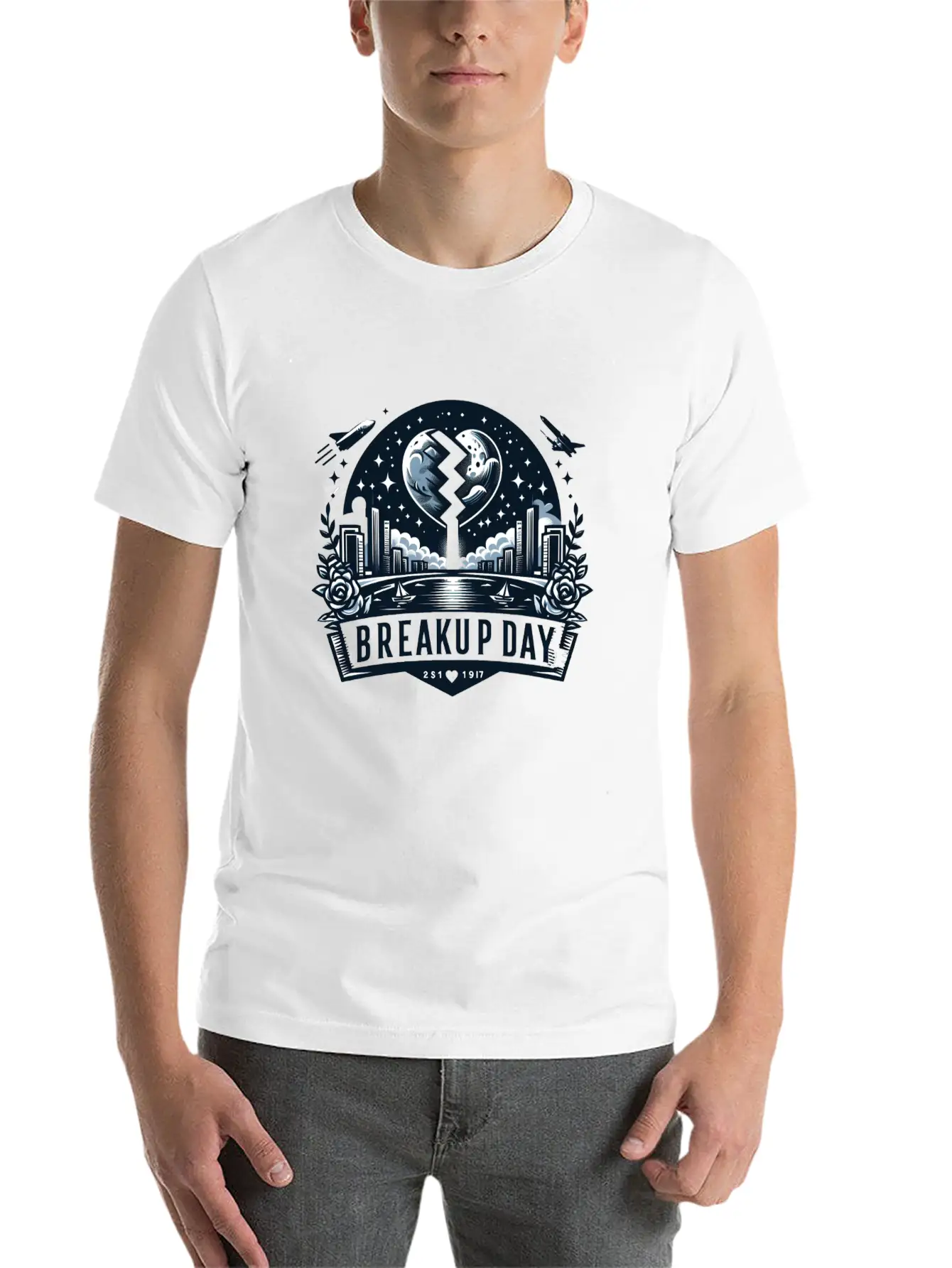 Breakup Day Stylish Everyday T-Shirt – Unisex Basic Cotton Tee
