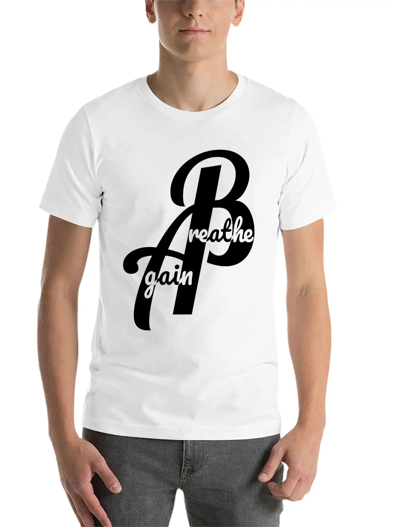 Breathe Again Basic Graphic T-Shirt – Daily Comfort In Soft Cotton